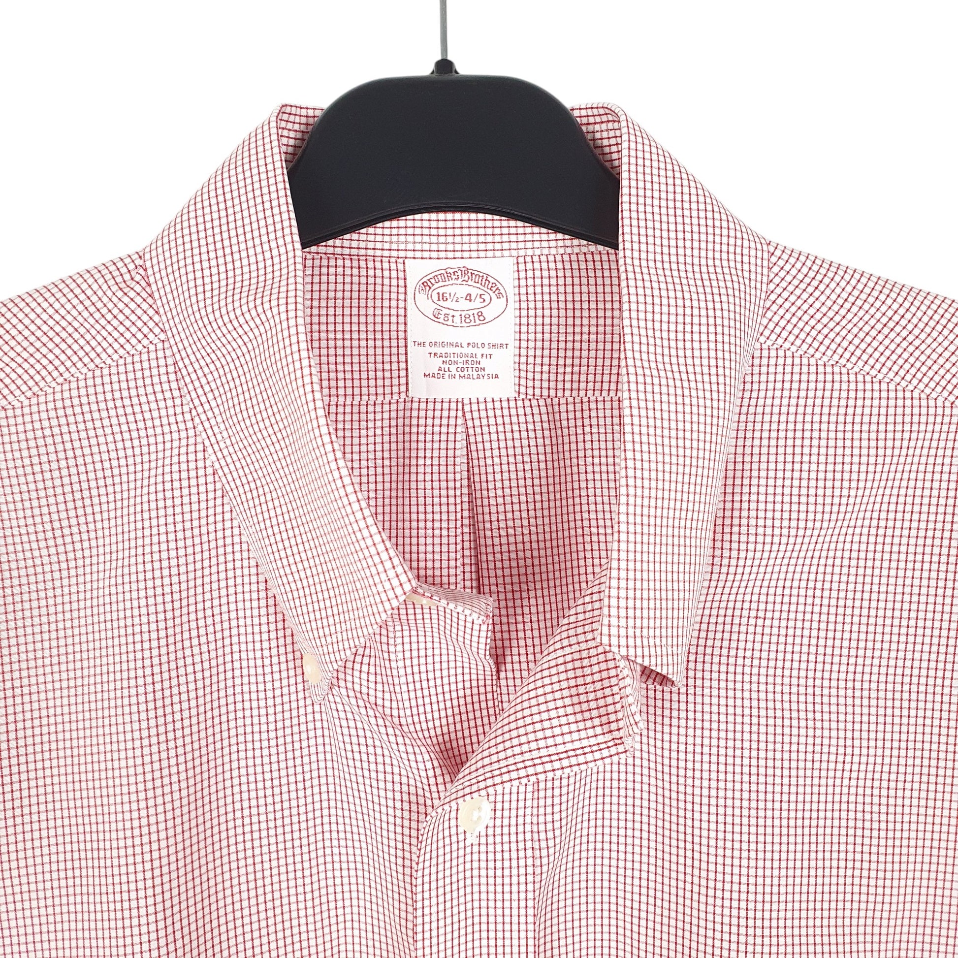 Mens White Brooks Brothers Traditional Long Sleeve Shirt