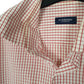 Mens Red Burberry  Long Sleeve Shirt