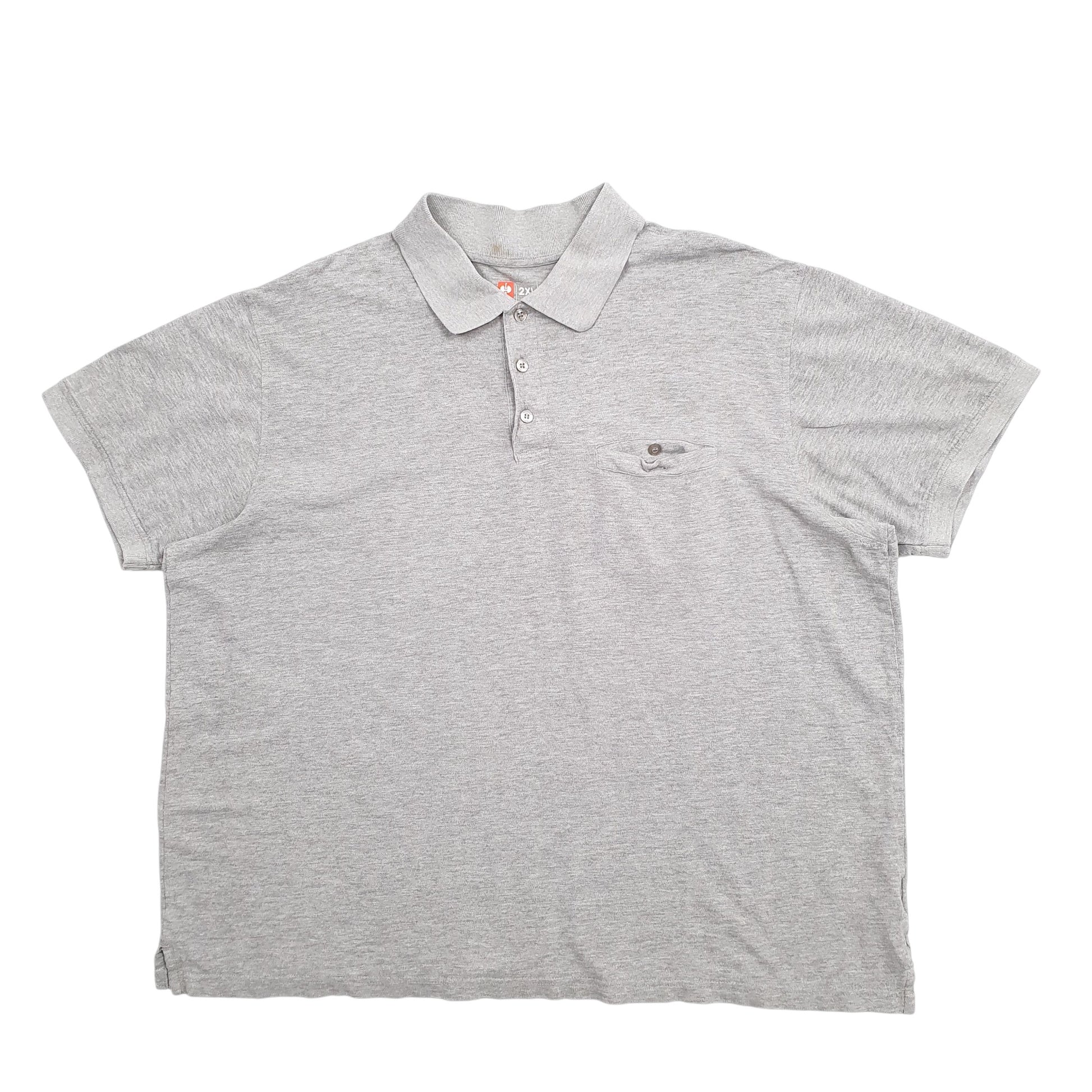 Mens Grey Englebert Strauss  Short Sleeve Polo Shirt