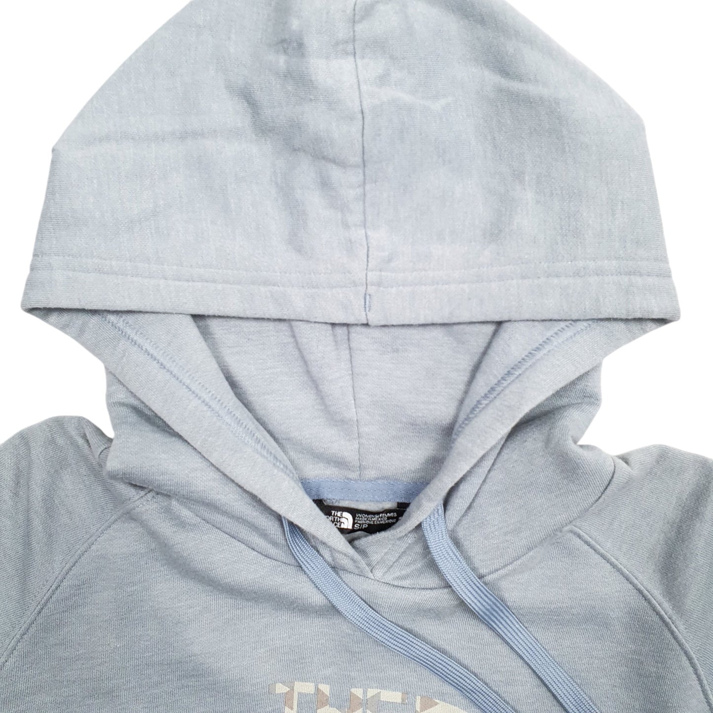 Womens Blue The North Face Spellout Hoodie Jumper