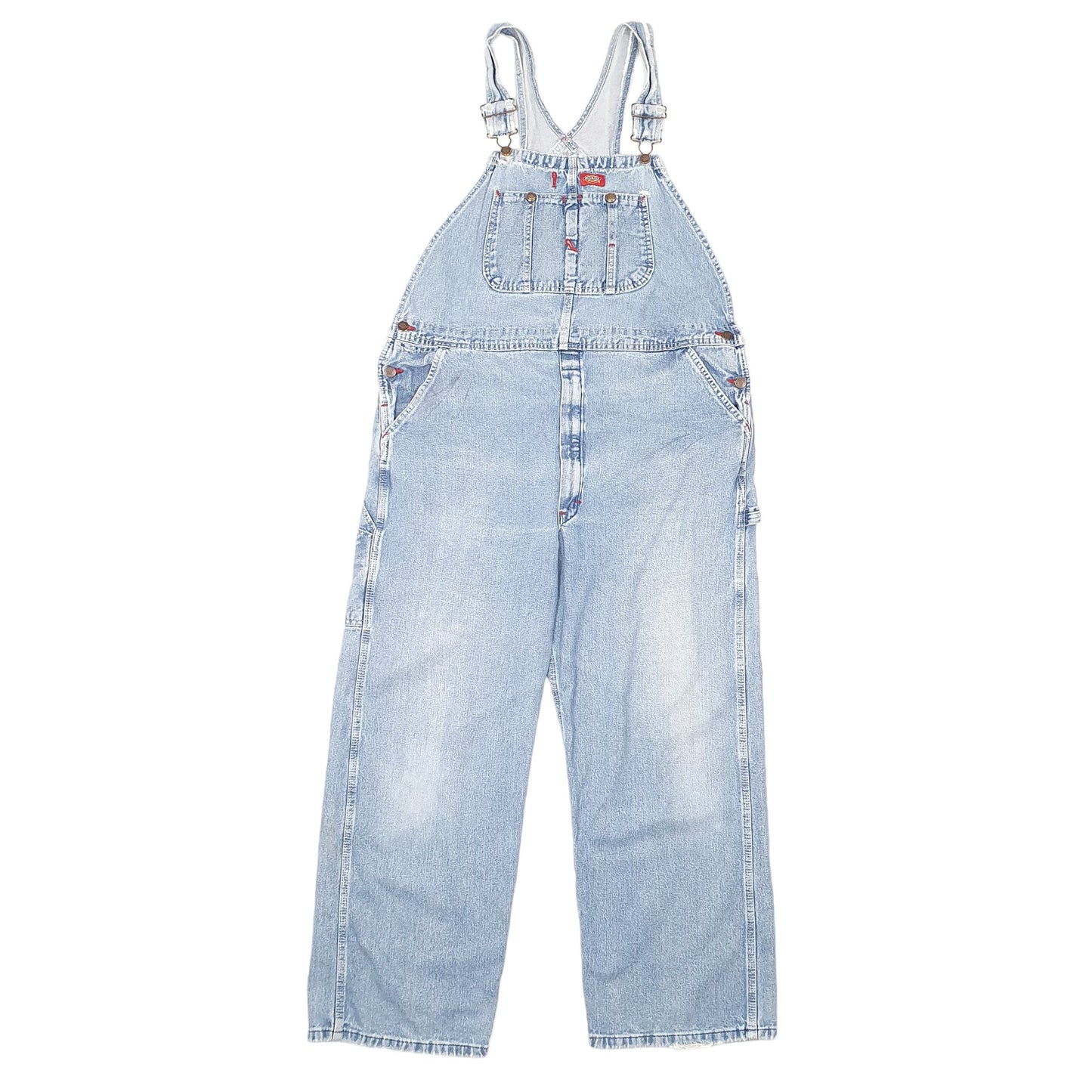 Mens Blue Dickies Denim Overalls Workwear Dungaree Trousers
