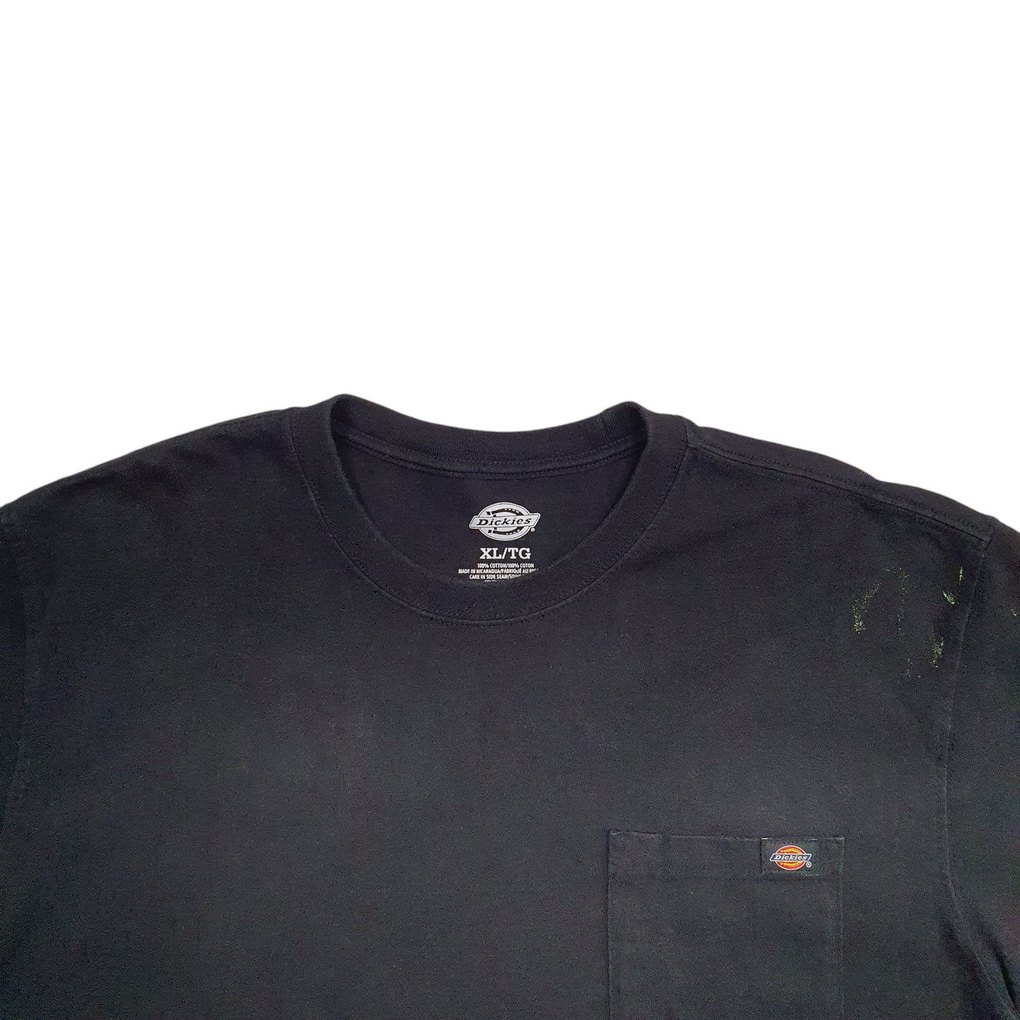 Mens Black Dickies Pocket Short Sleeve T Shirt