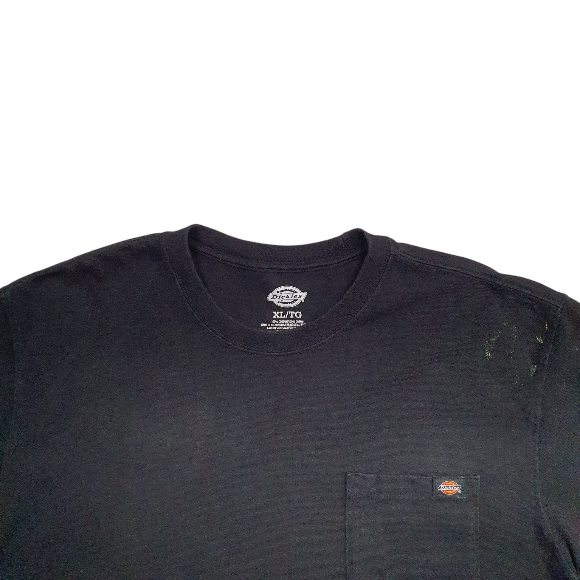 Mens Black Dickies Pocket Short Sleeve T Shirt