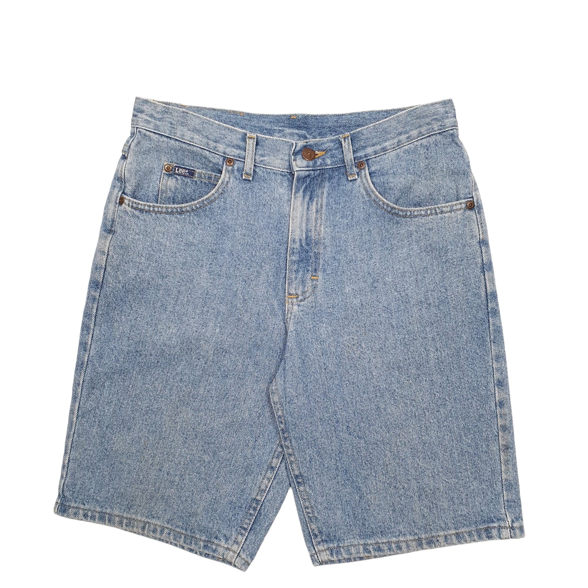 Mens Blue Lee  Denim Shorts