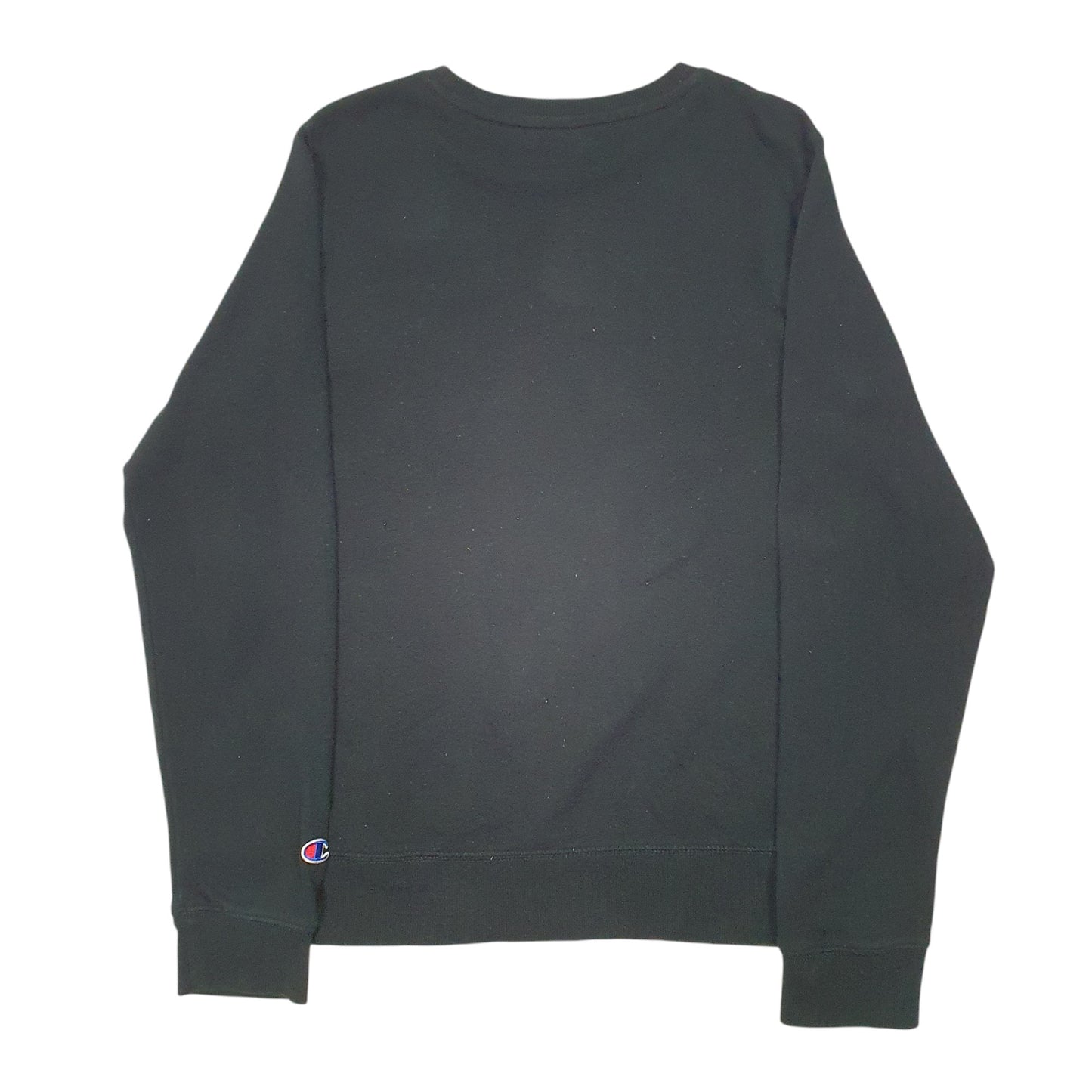 Womens Black Champion Script Crewneck Jumper