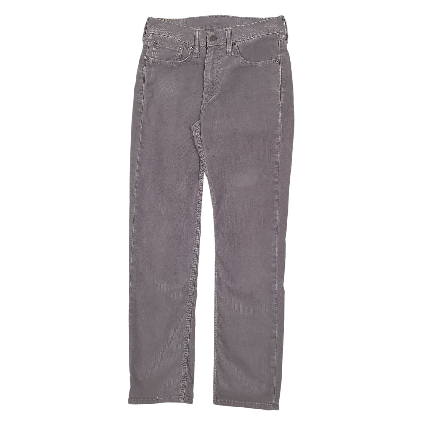 Mens Grey Levis 514 Corduroy Trousers