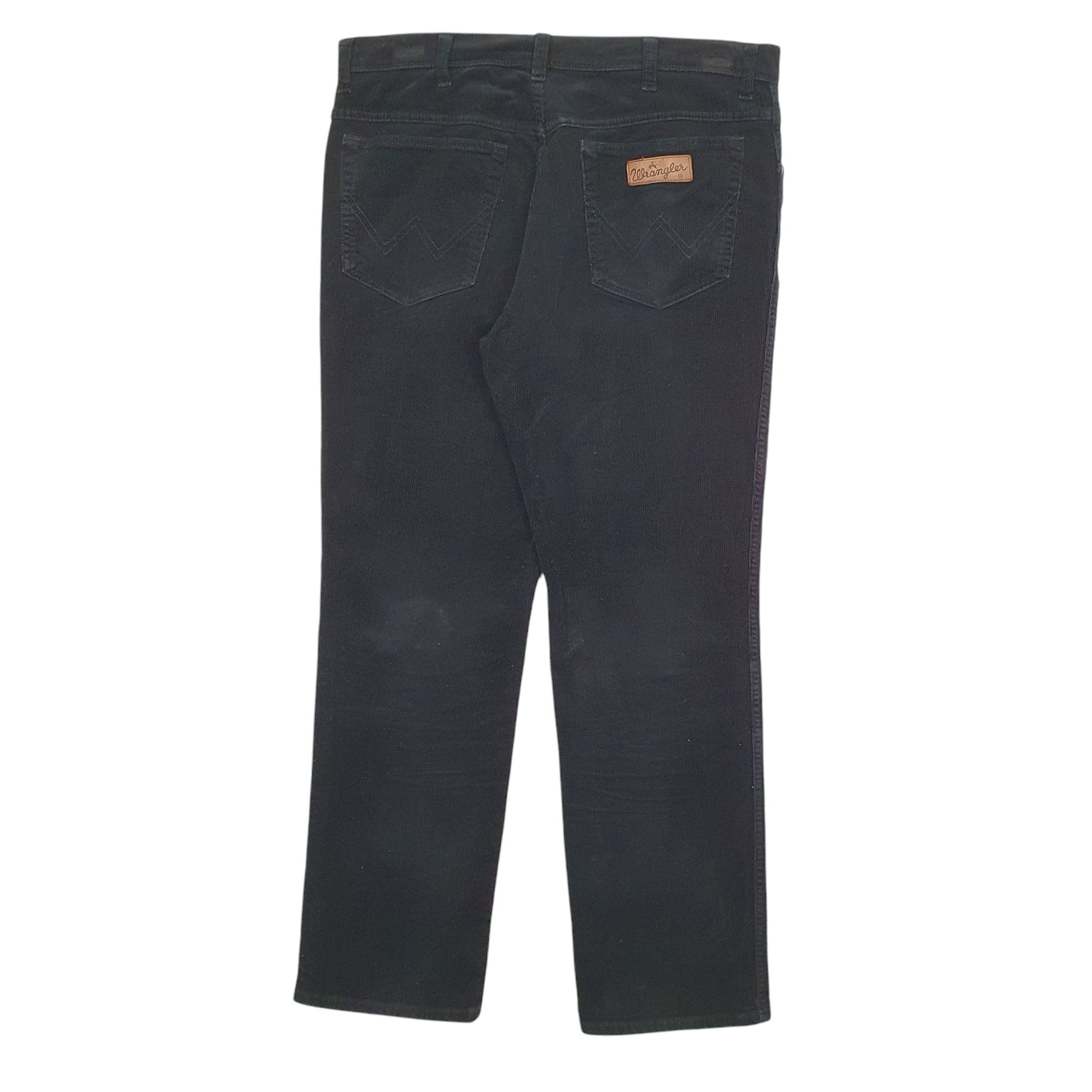Mens Black Wrangler  Corduroy Trousers