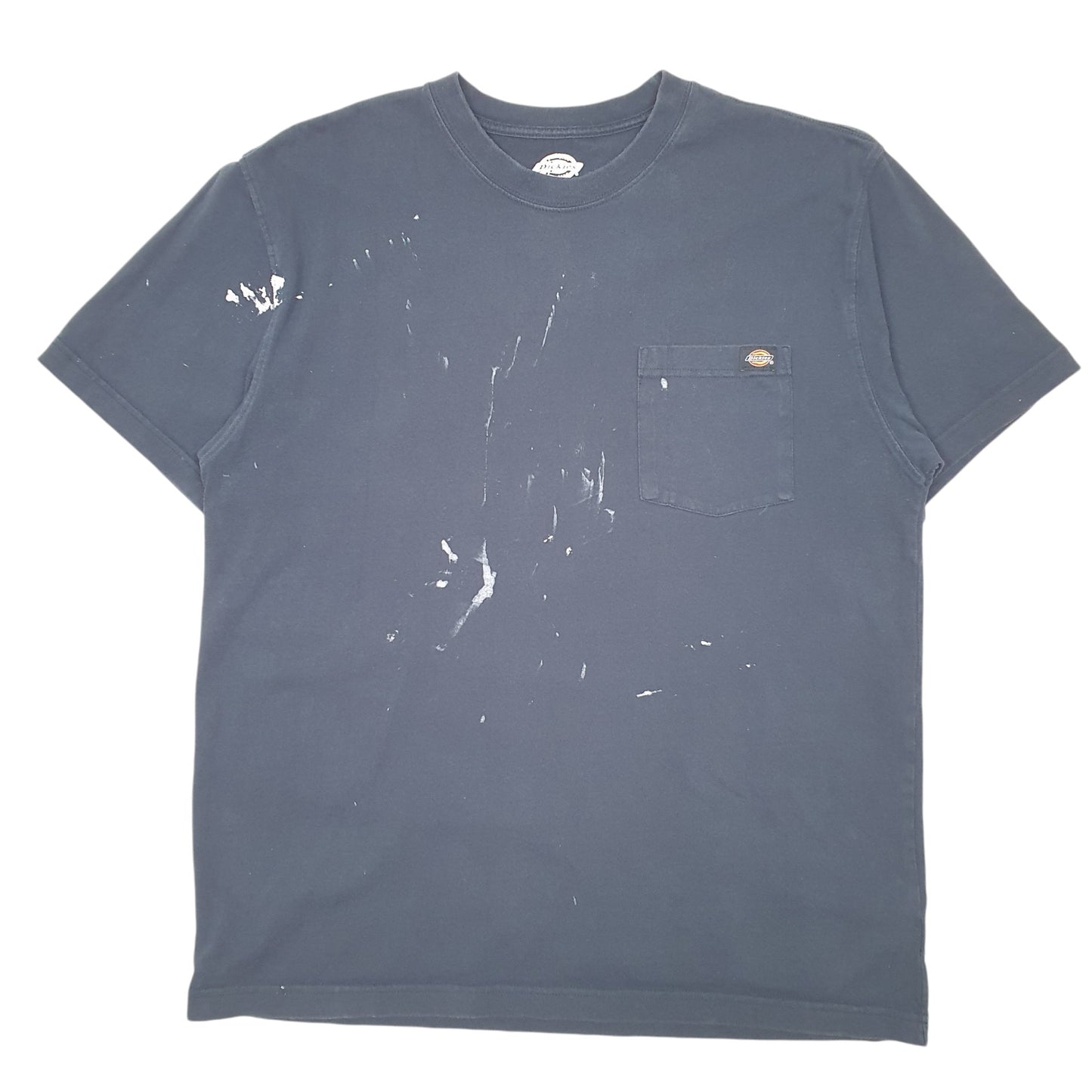 Mens Navy Dickies Pocket Workwear Short Sleeve T Shirt