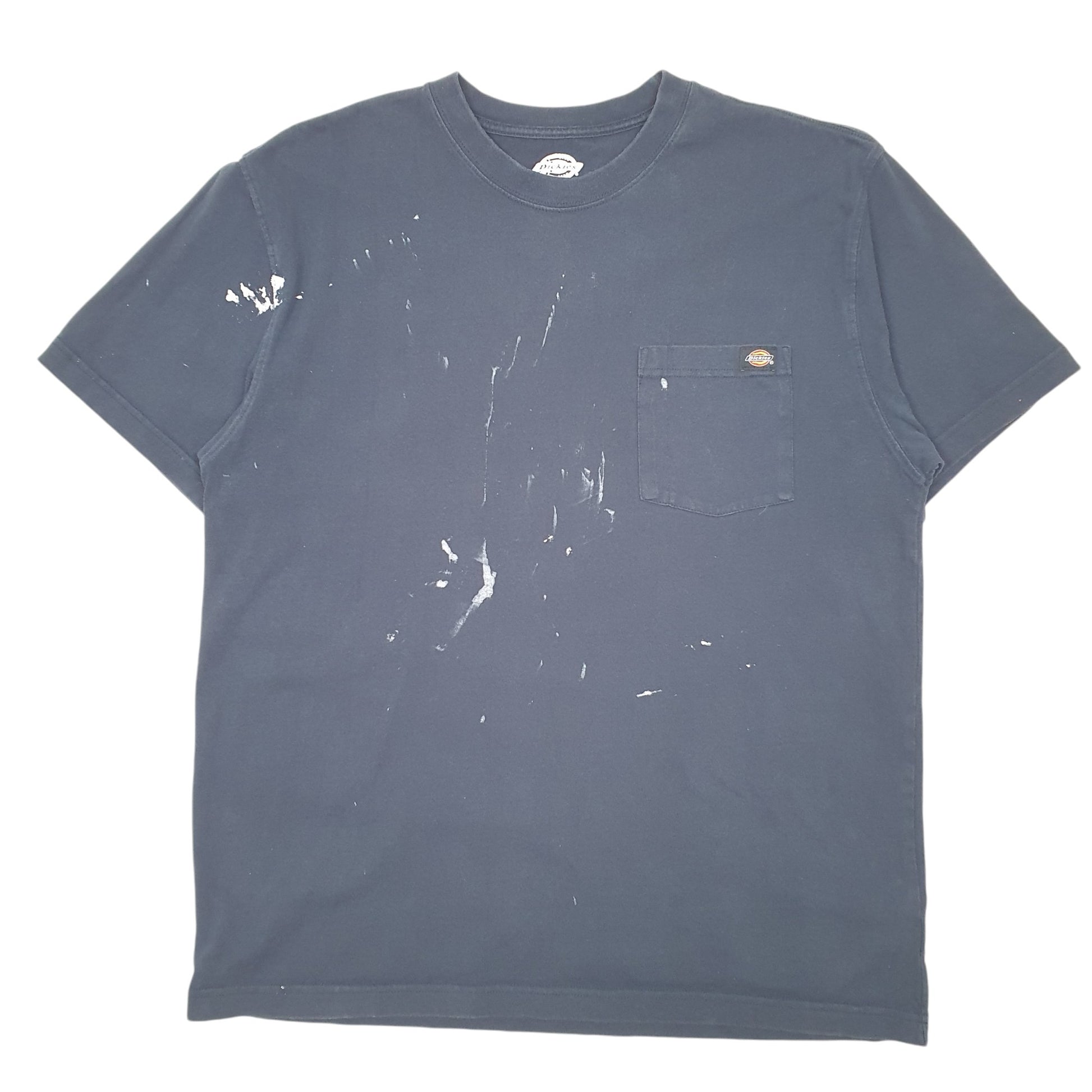 Mens Navy Dickies Pocket Workwear Short Sleeve T Shirt