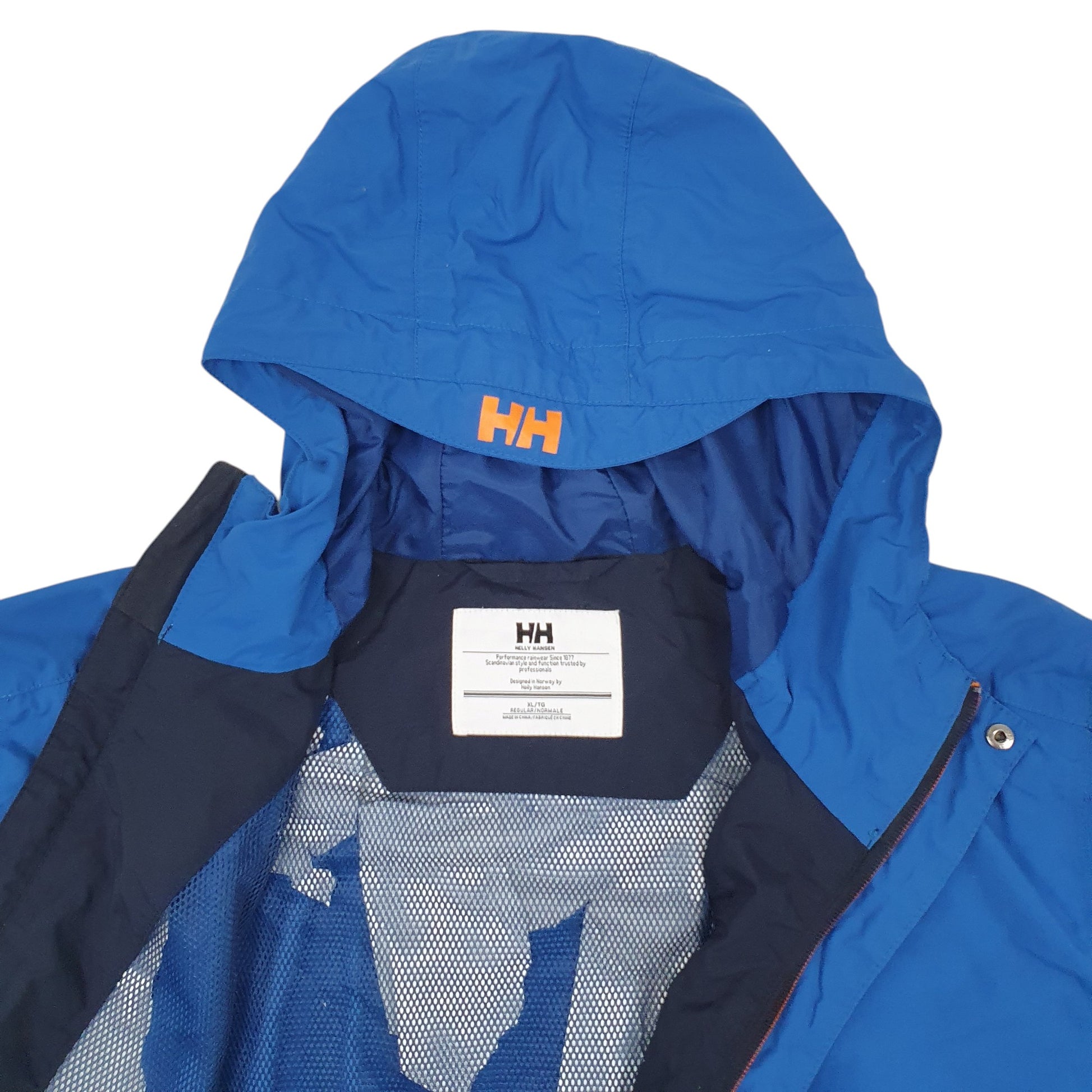 Mens Blue Hello Hansen  Hoodie Coat