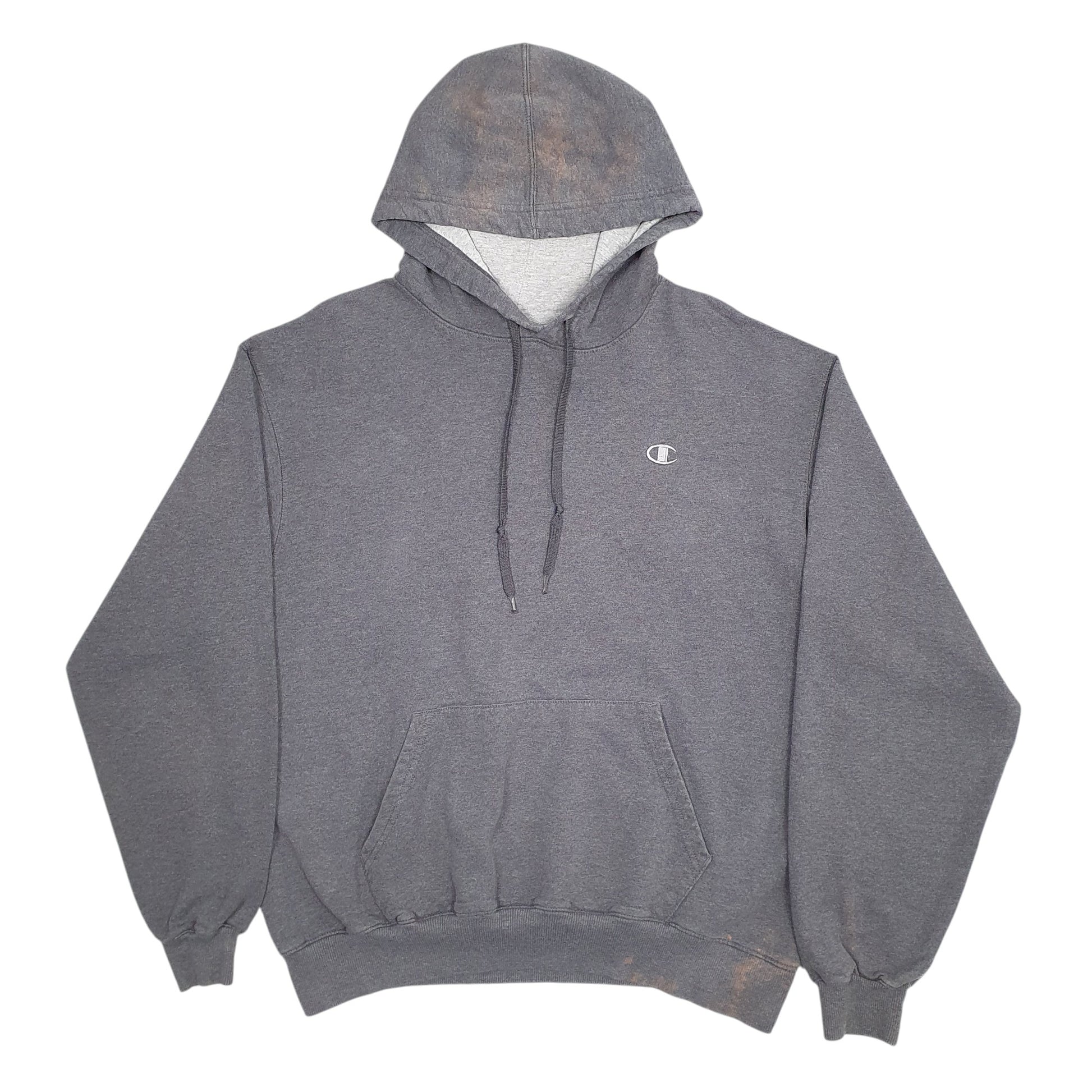 Mens Grey Champion  Hoodie Jumper