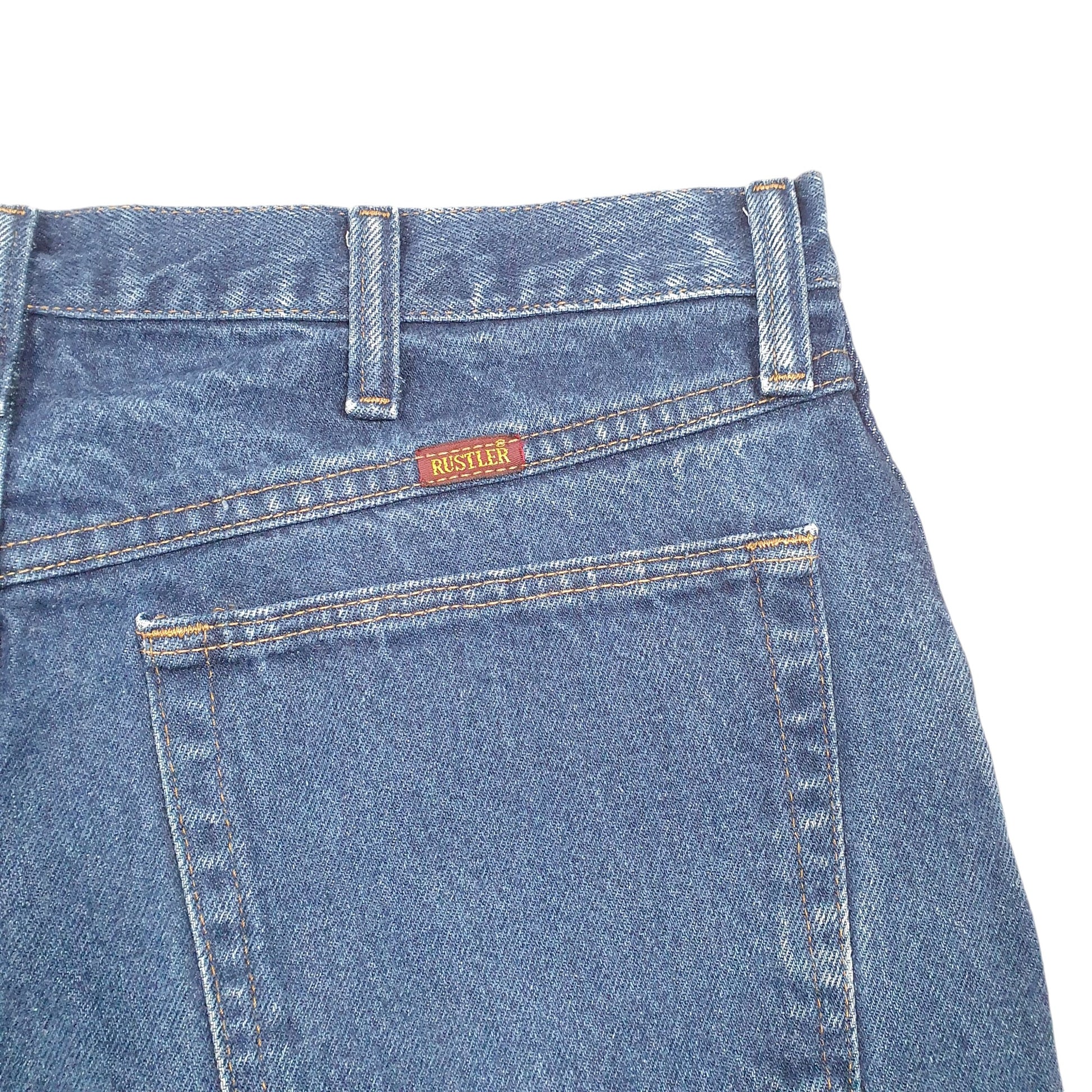 Mens Blue Rustler Cut Offs Jorts Jean Denim Shorts