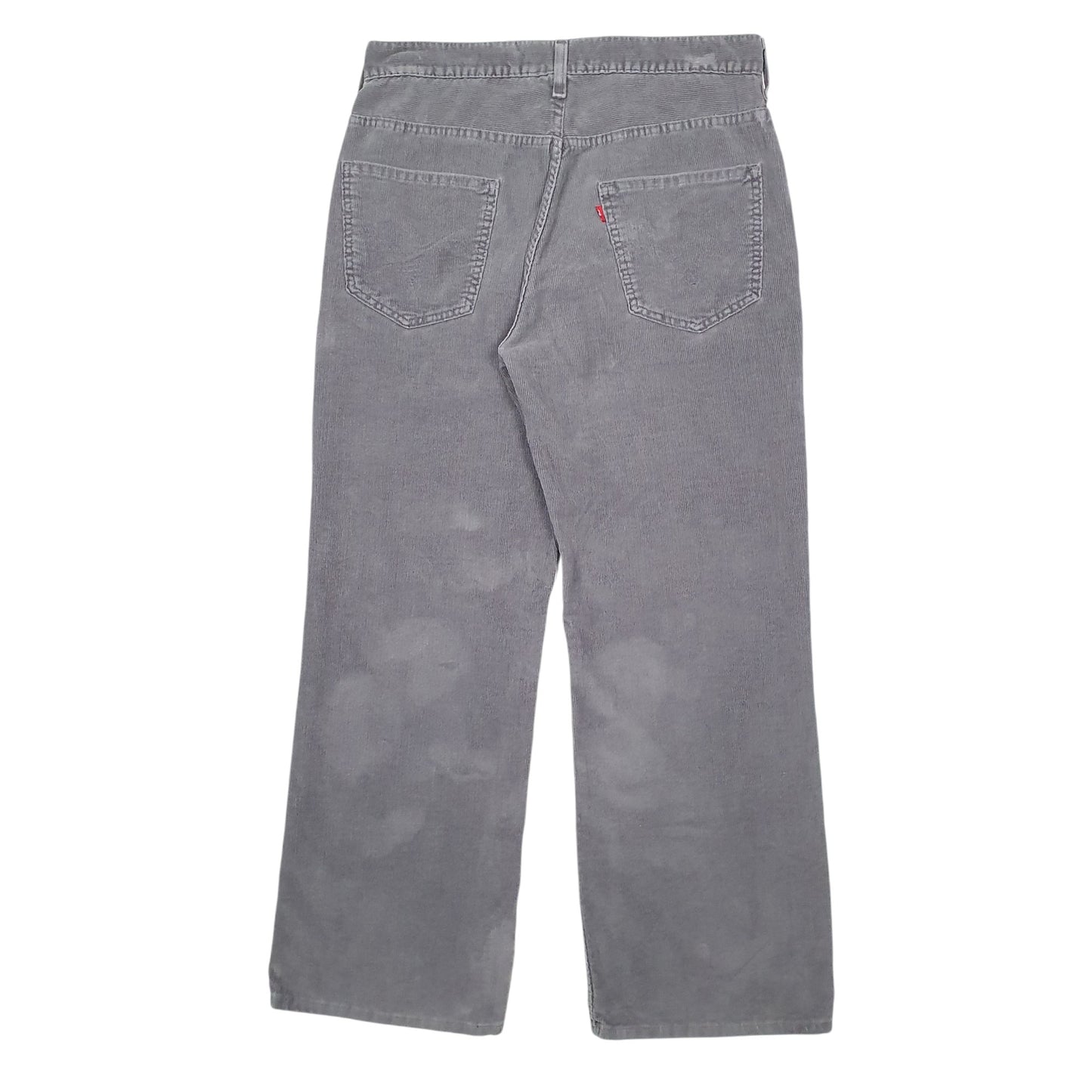 Womens Grey Levis Low Loose Corduroy Trousers