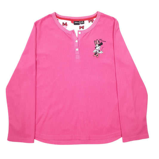 Womens Pink Disney Minnie Mouse Crewneck Jumper