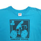 Mens Blue Anvil Single Stitch Vintage 90s Made In USA Parkside School Bike Short Sleeve T Shirt