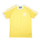 Mens Yellow Adidas Ringer Classic Short Sleeve T Shirt