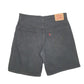 Mens Black Levis Denim Jeans Jorts 550 Relaxed Baggy Denim Shorts