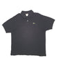 Mens Black Lacoste  Short Sleeve Polo Shirt