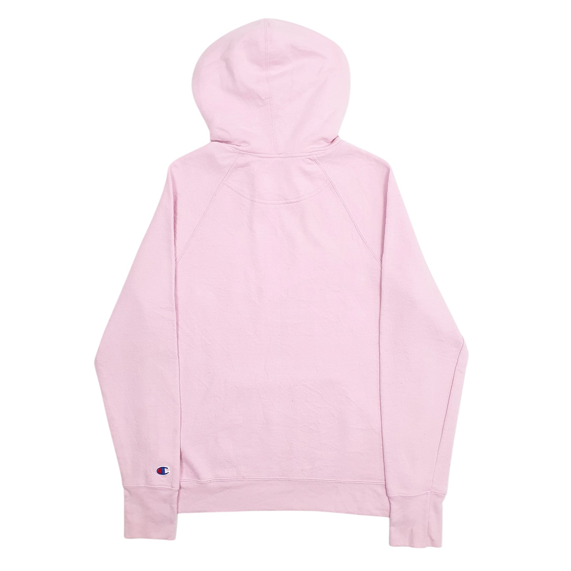 Womens Pink Champion Spellout Hoodie Jumper