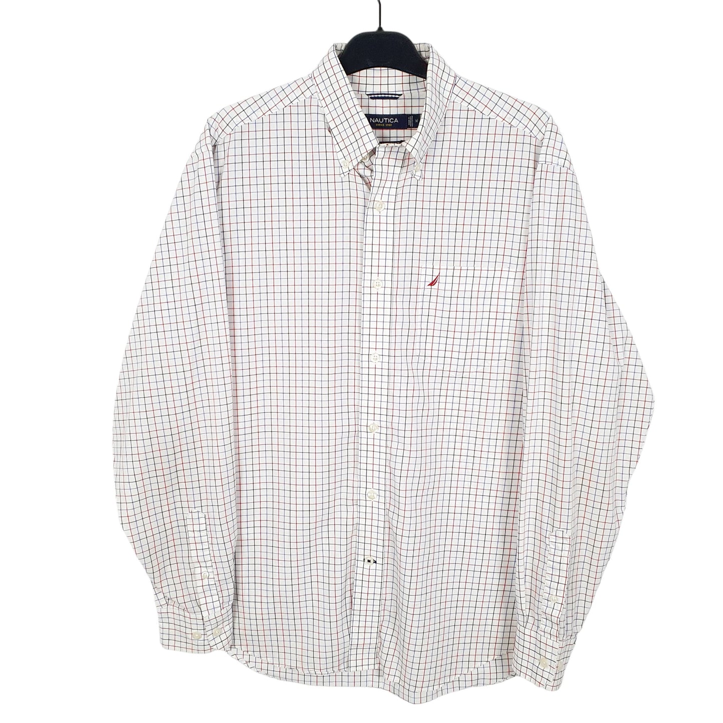 Mens White Nautica  Long Sleeve Shirt