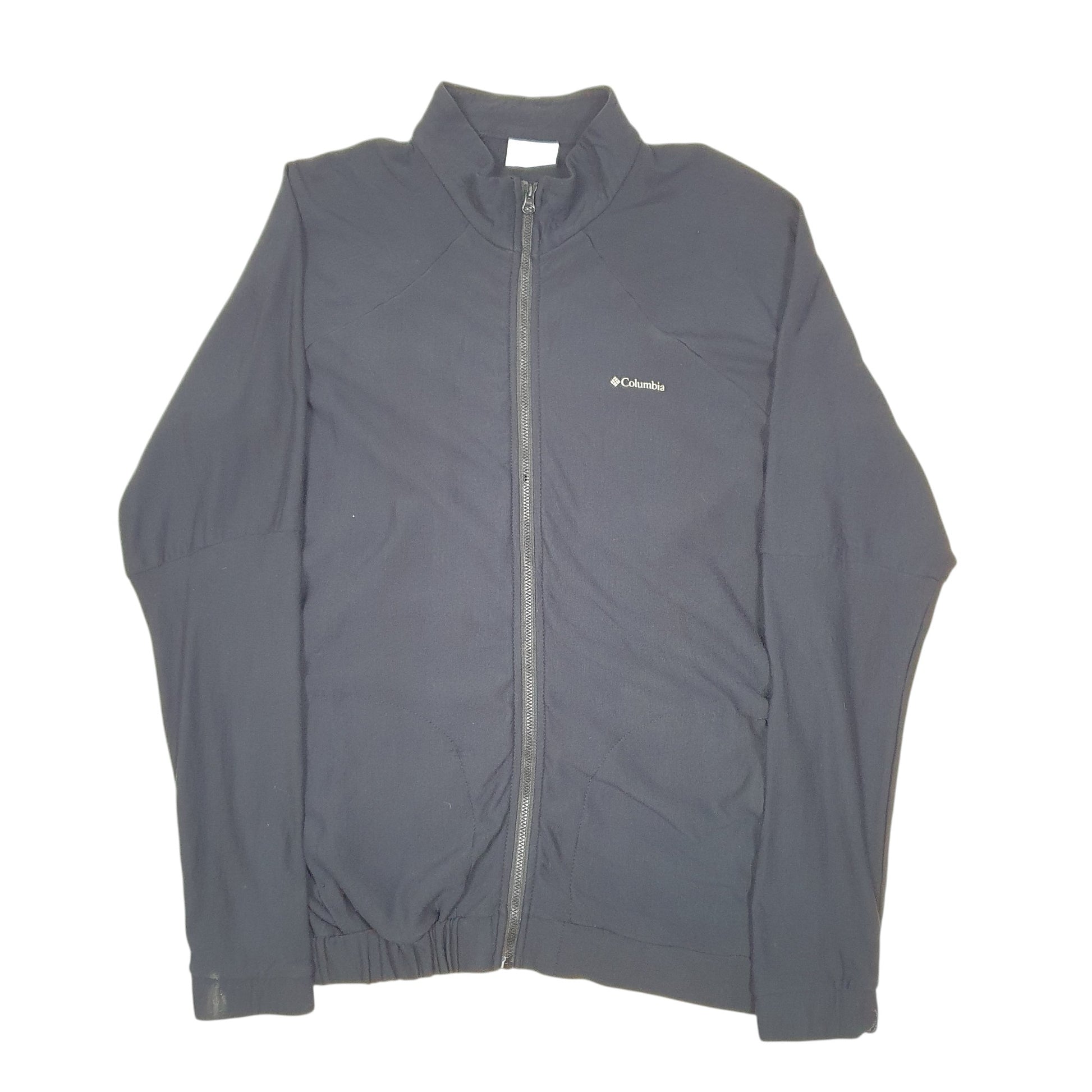 Mens Black Columbia Active Hiking Workout Full Zip Jumper