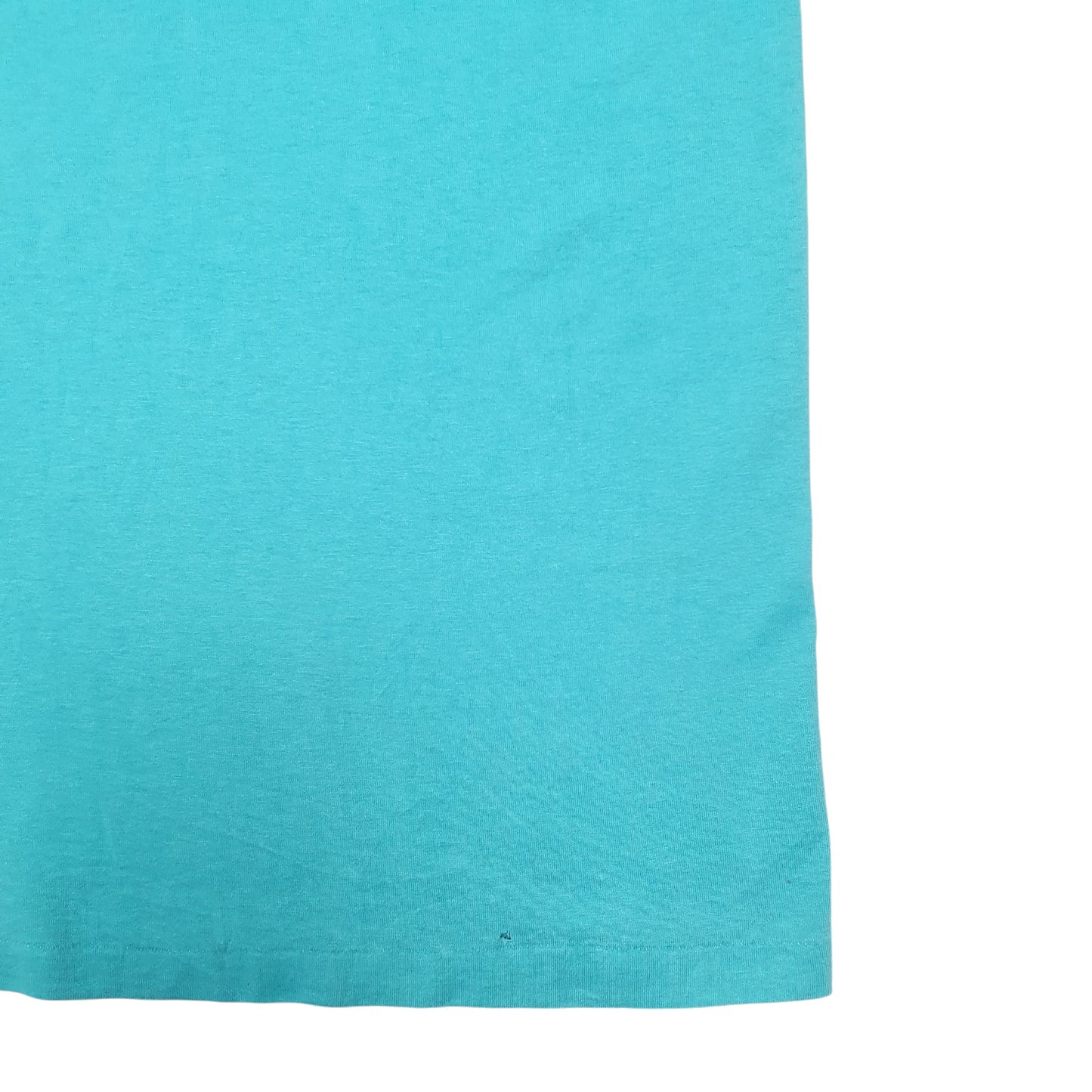 Mens Blue Hanes Single Stitch Vintage 90s Made In USA Praise The Lord Short Sleeve T Shirt