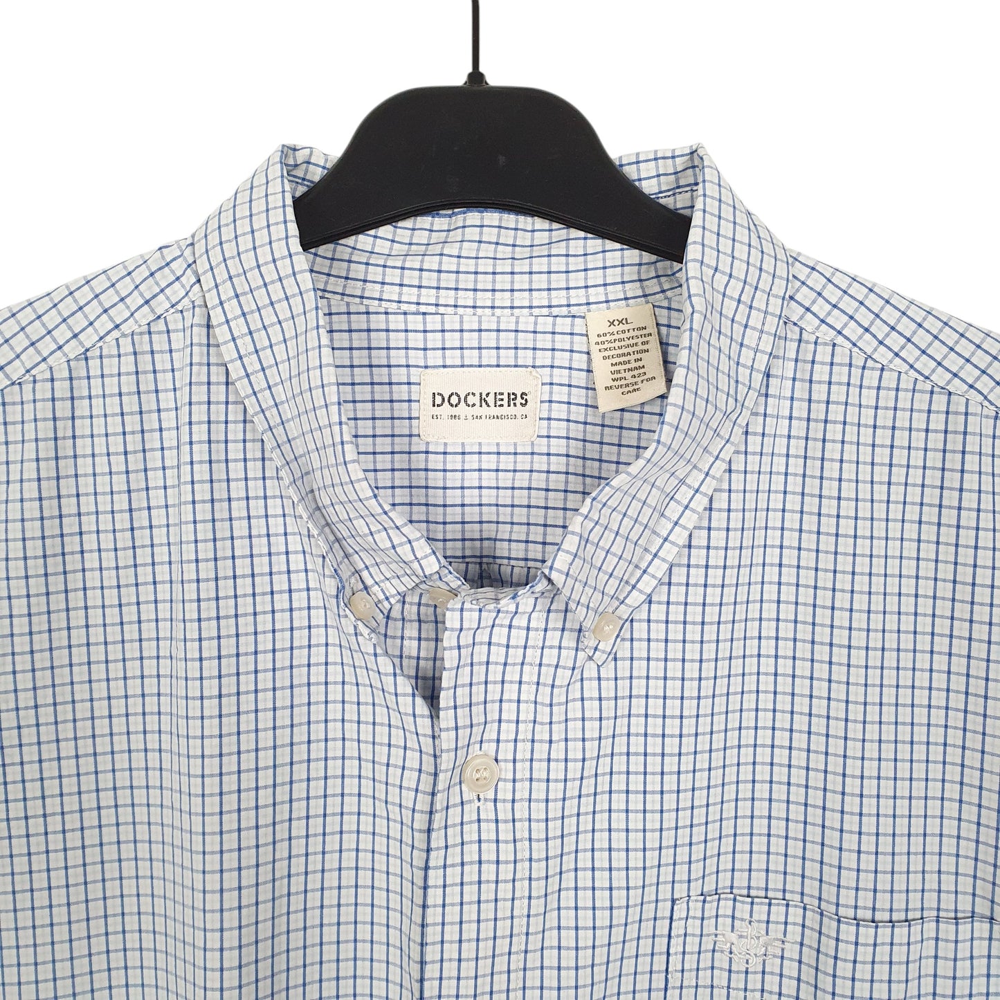 Mens Blue Dockers  Long Sleeve Shirt