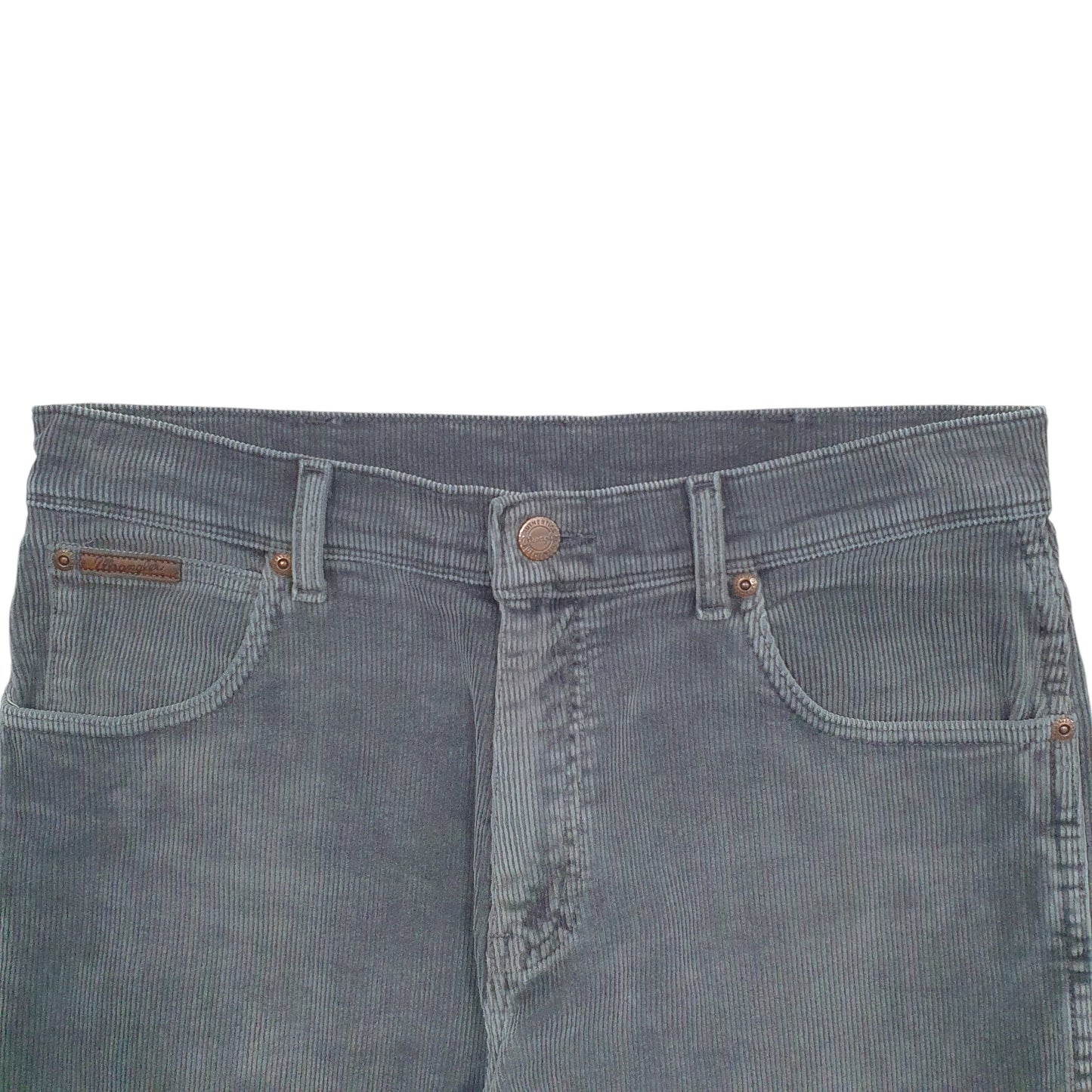 Mens Grey Wrangler  Corduroy Trousers
