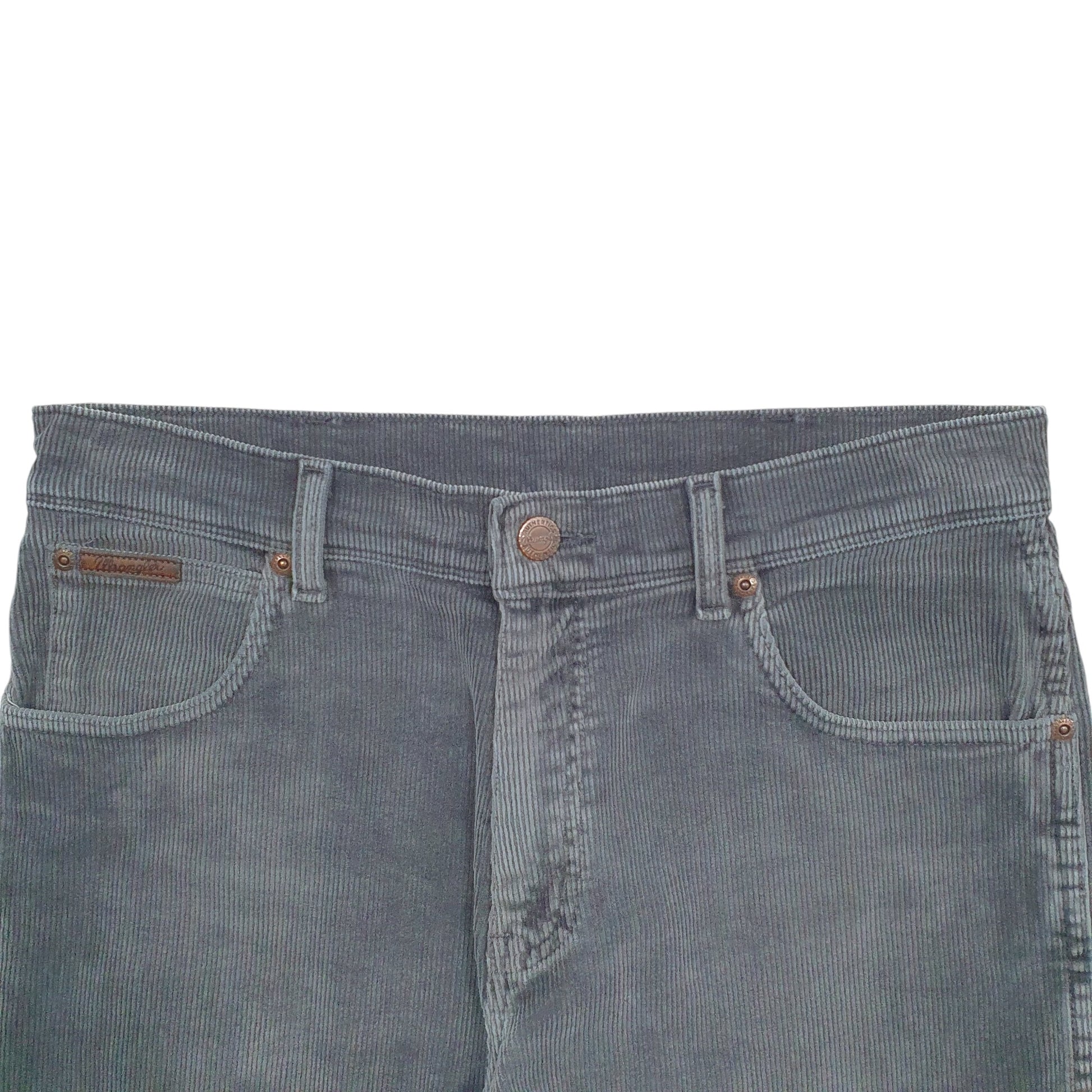 Mens Grey Wrangler  Corduroy Trousers