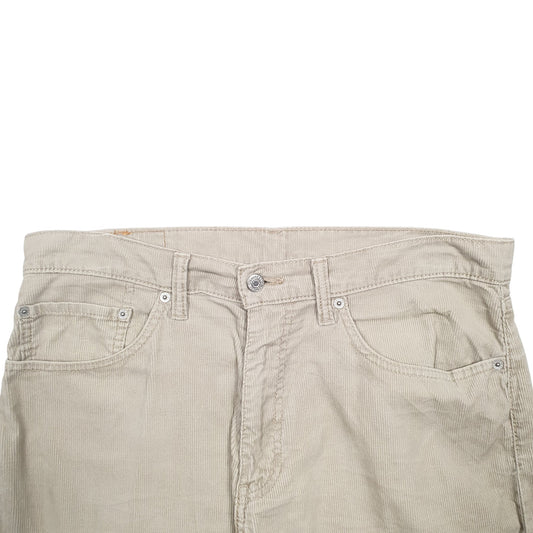 Mens Beige Levis 751 Corduroy Trousers