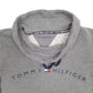 Womens Grey Tommy Hilfiger Spellout Turtle Neck Jumper