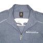 Mens Blue NFL Seattle Seahawks Football USA Spellout Quarter Zip Jumper