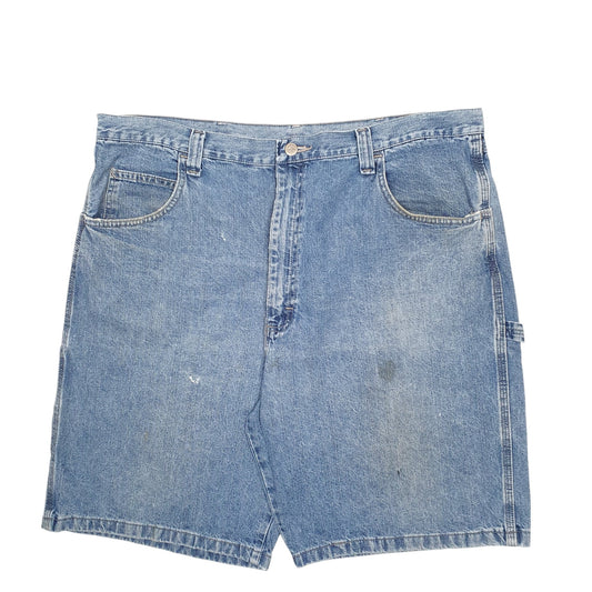 Mens Blue Wrangler Denim Jeans Jorts Carpenter Denim Shorts