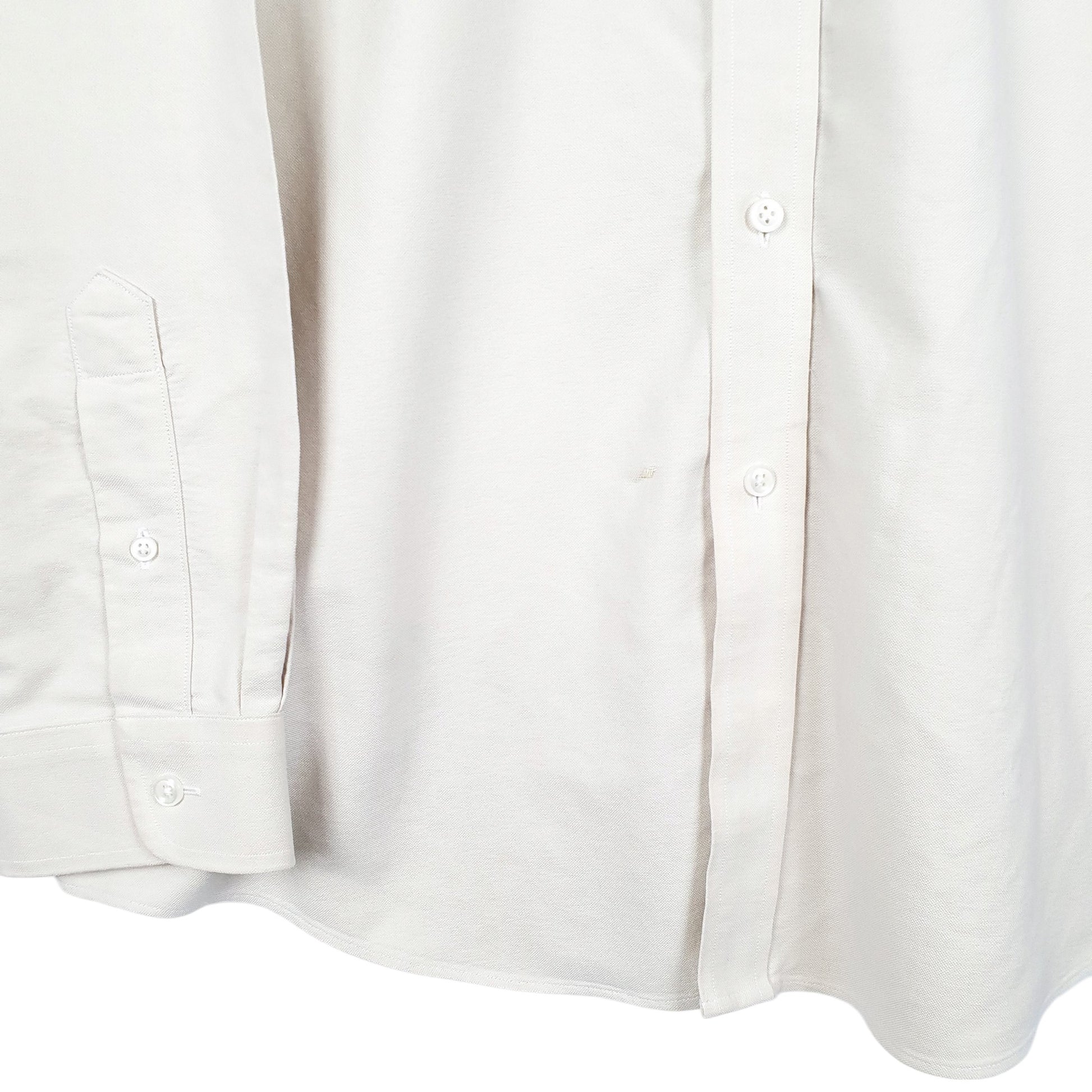 Mens Yellow L.L.Bean Slightly Fitted Oxford Long Sleeve Shirt