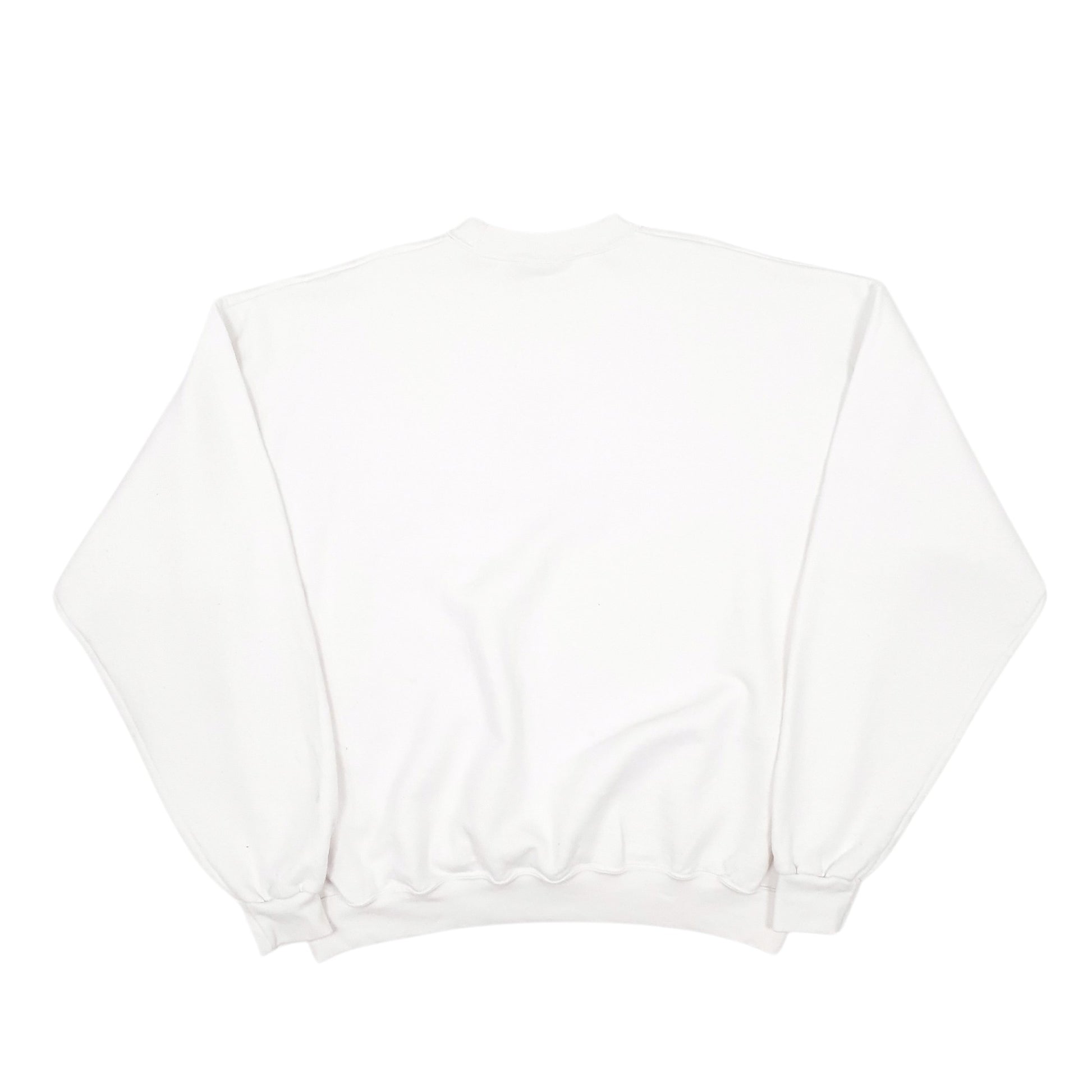 Mens White Champion University of Massachusetts Crewneck Jumper