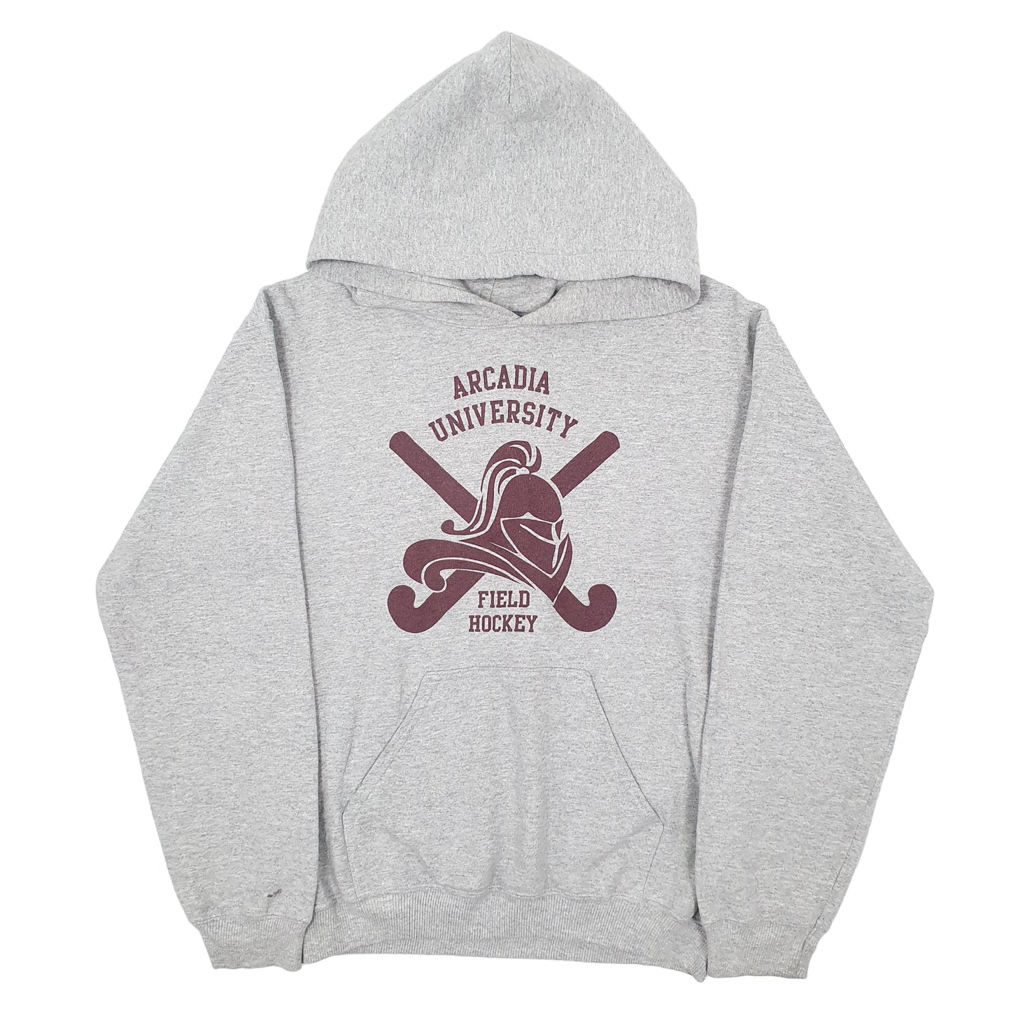 Mens Grey Gildan Arcadia Hockey USA College Hoodie Jumper