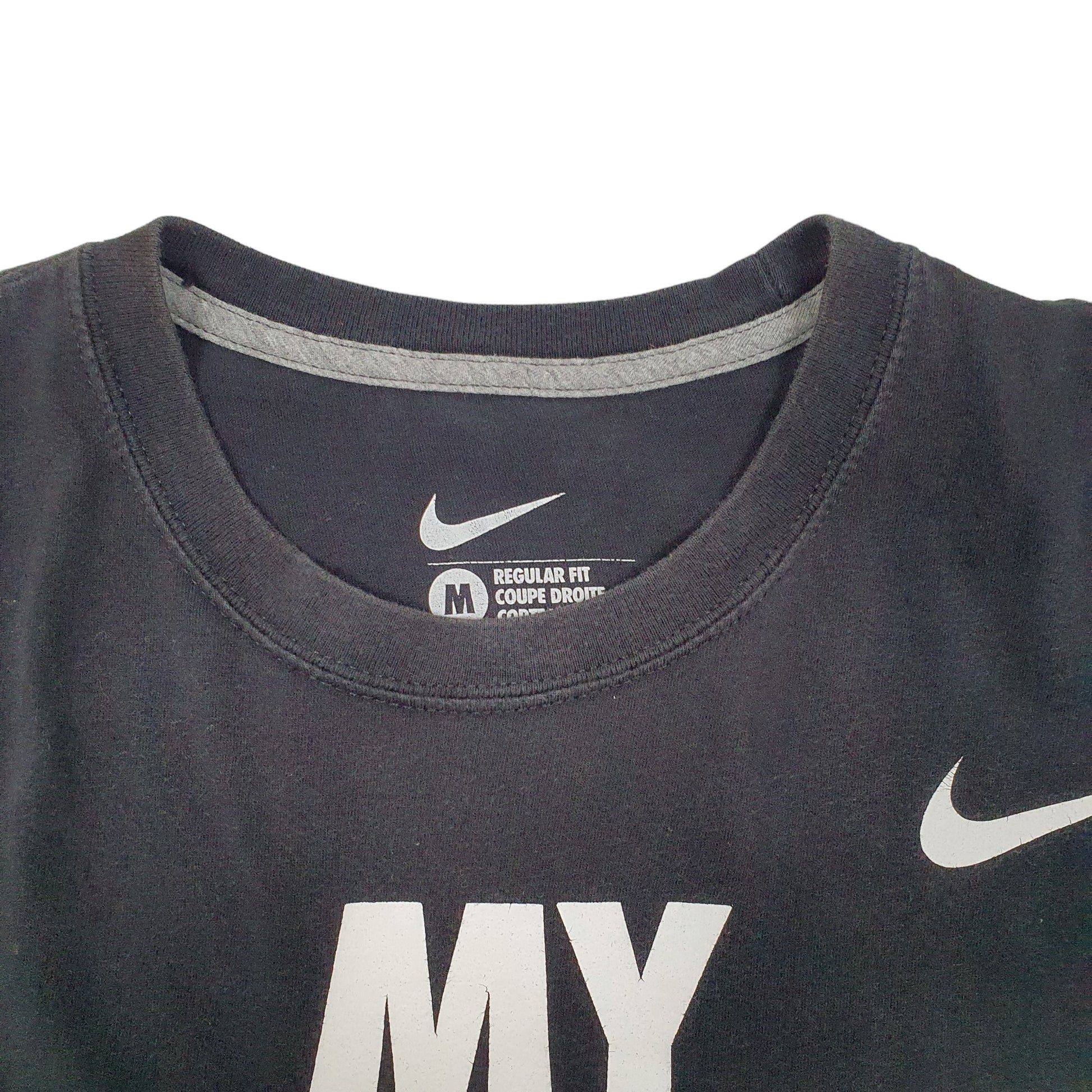 Mens Black Nike My Dreams End Yours Short Sleeve T Shirt