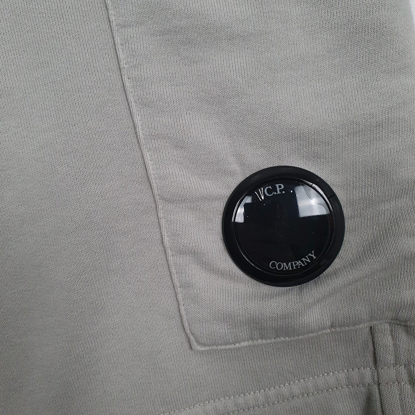 Mens Grey C.P. Company Bermuda Cargo Sweat Shorts