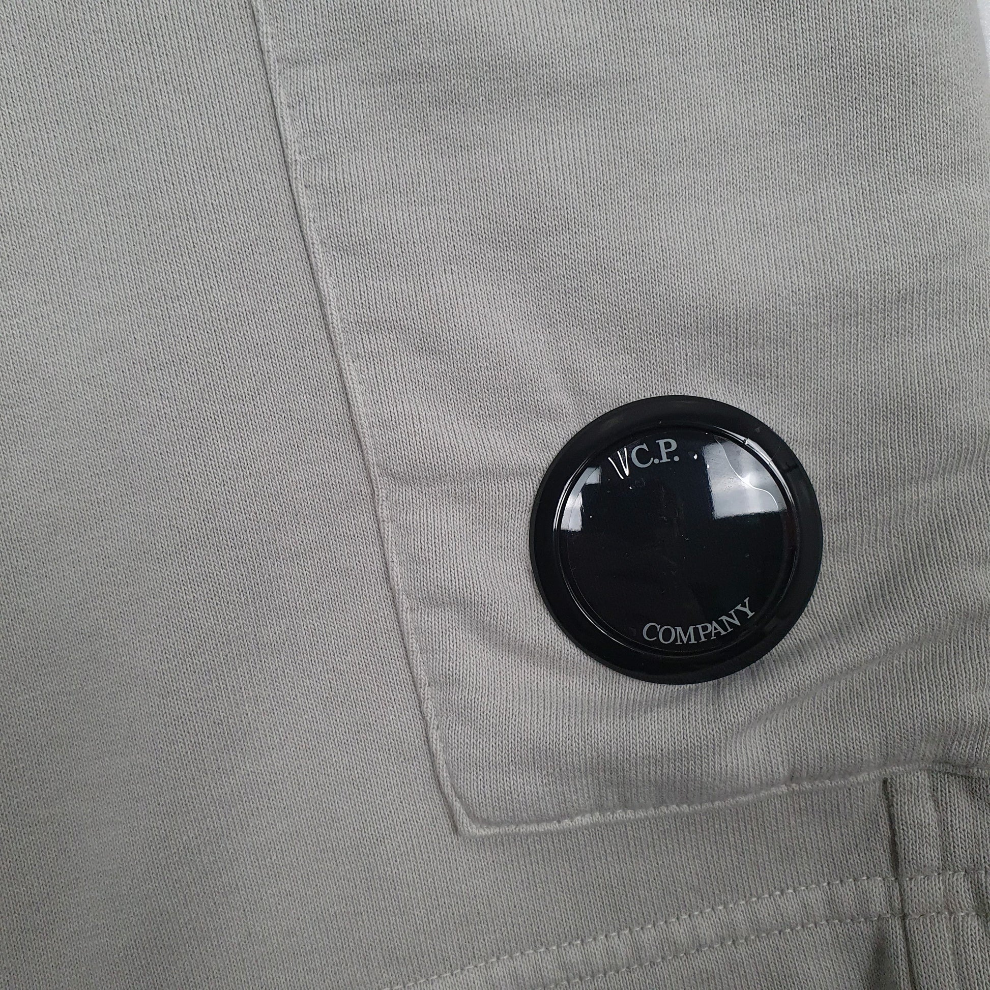 Mens Grey C.P. Company Bermuda Cargo Sweat Shorts