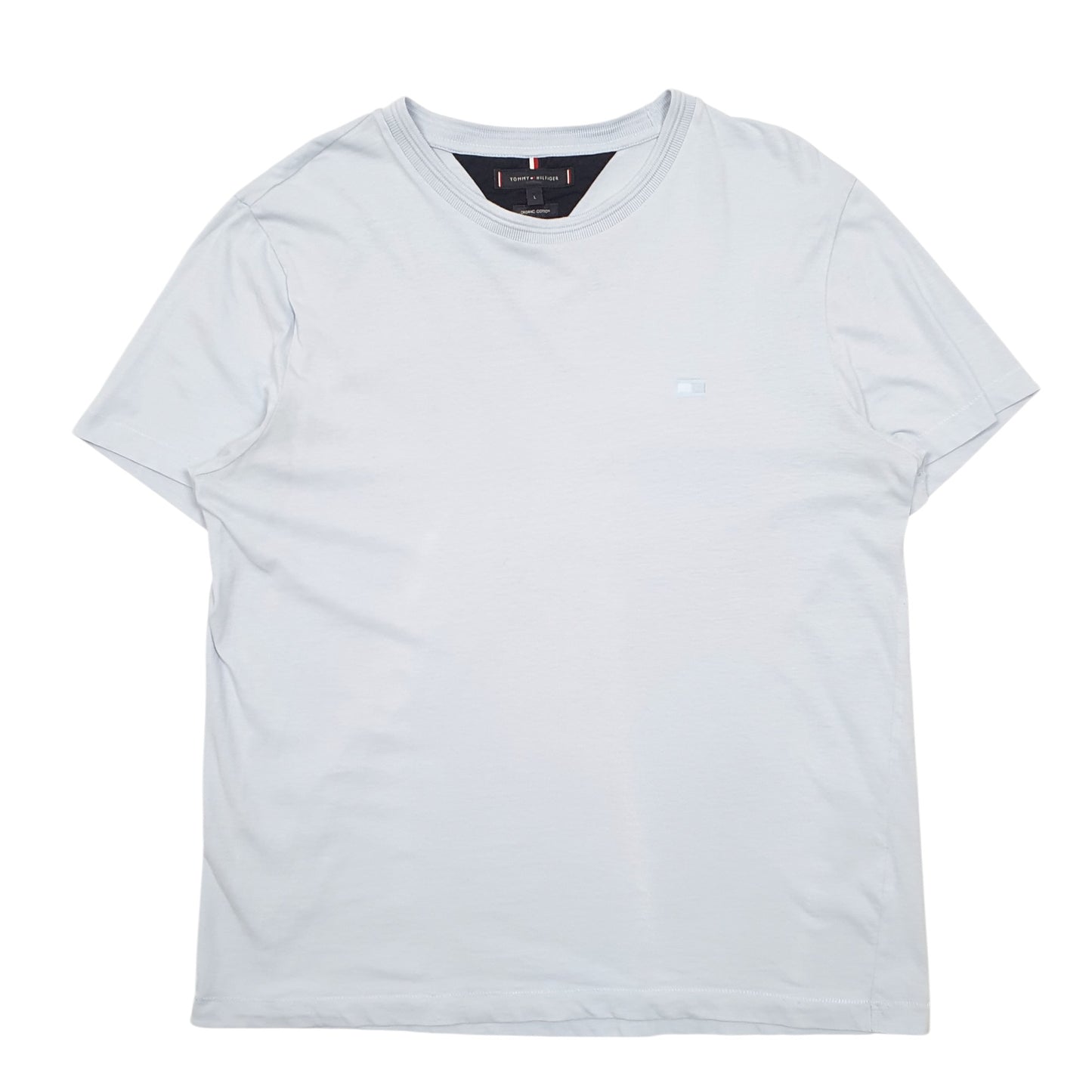 Mens Blue Tommy Hilfiger Organic Short Sleeve T Shirt