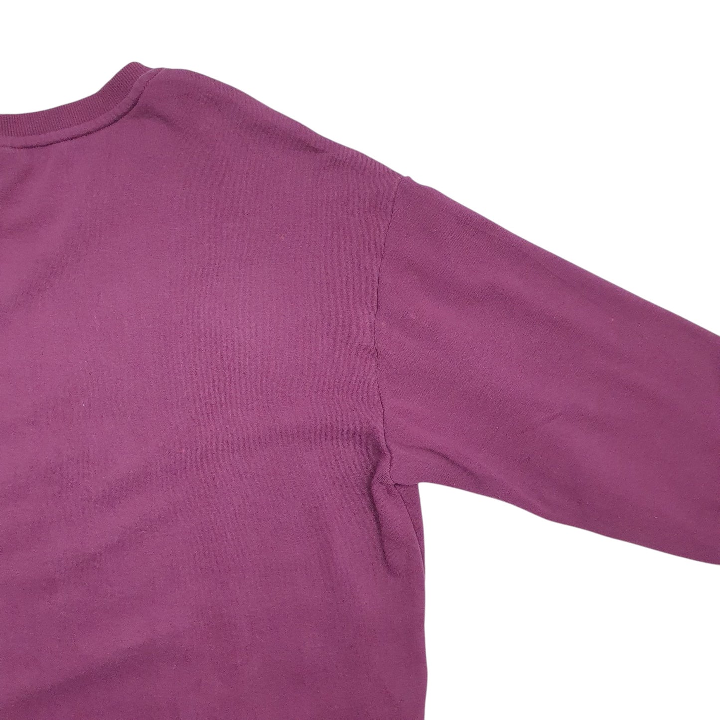 Womens Purple Reebok Spellout Crewneck Jumper
