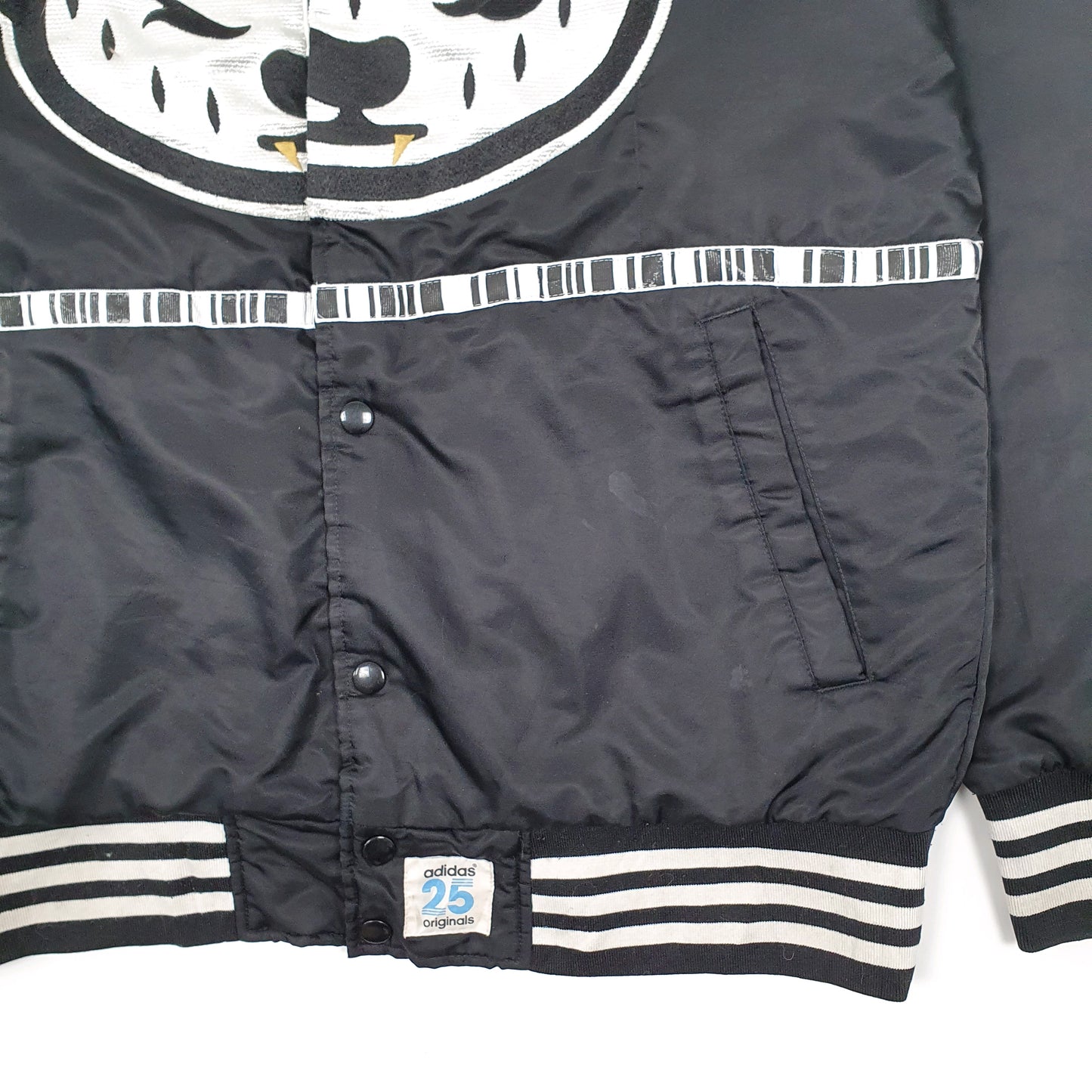 Mens Black Adidas NIGO Collab Stadium  Coat