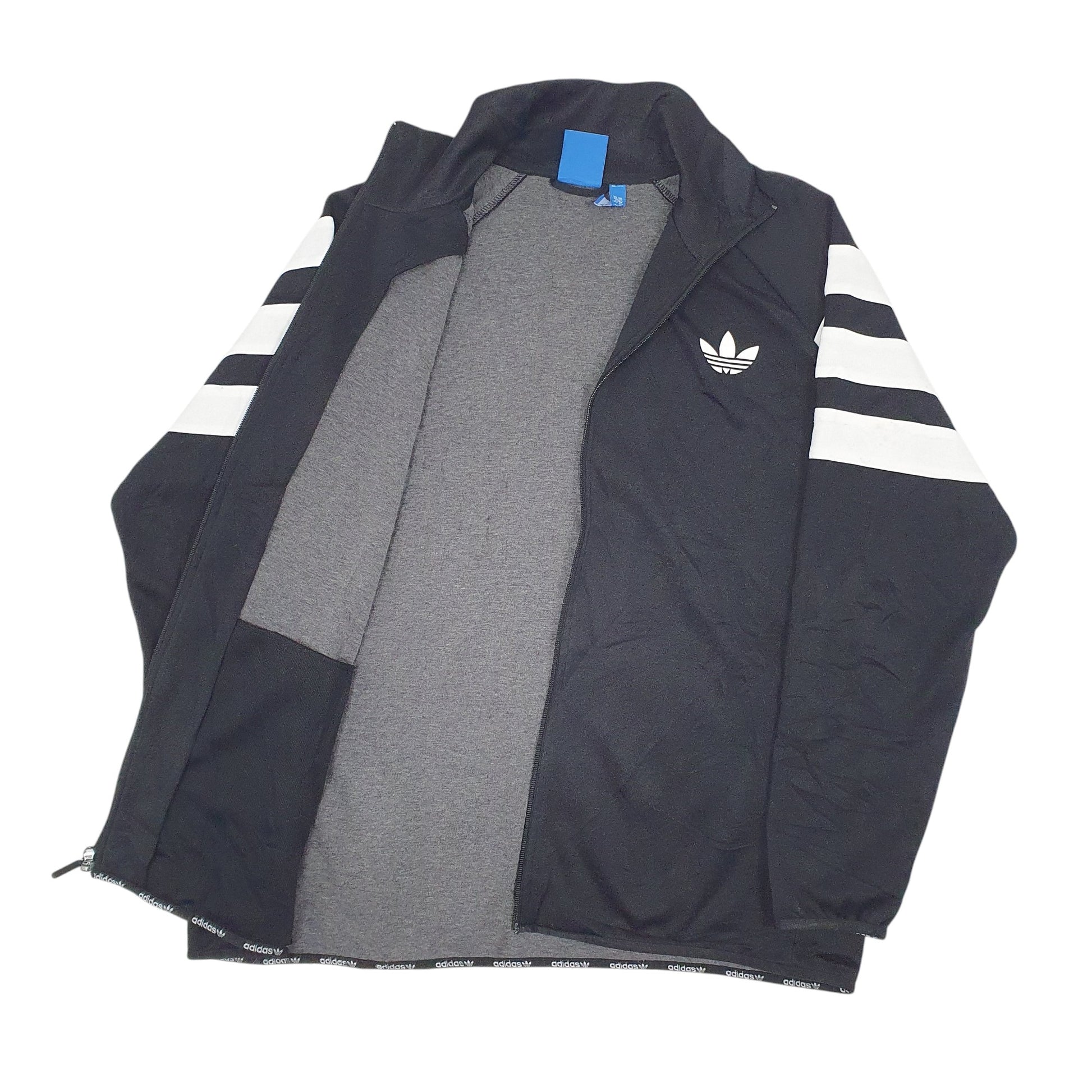 Mens Black Adidas  Quarter Zip Coat