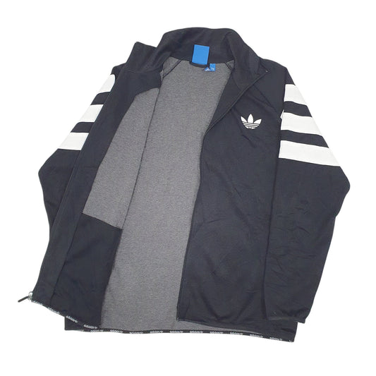 Mens Black Adidas  Quarter Zip Coat