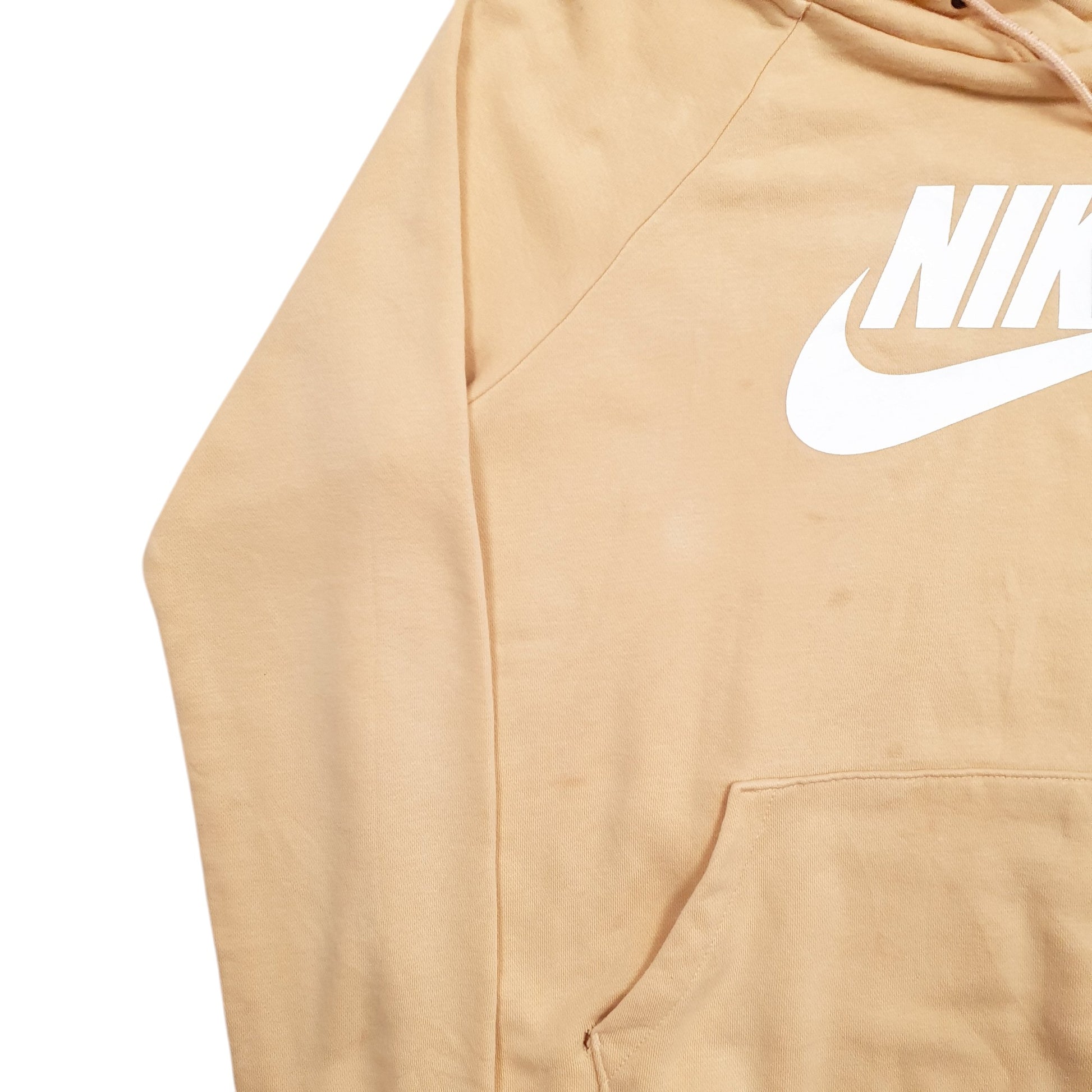 Womens Peach Nike Spellout Hoodie Jumper