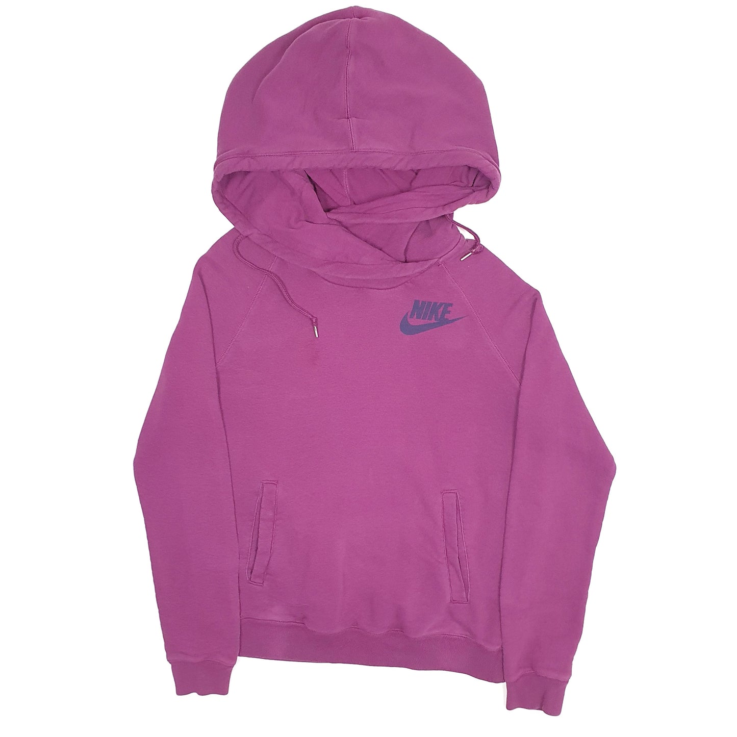 Womens Purple Nike Shoal Neck Hoodie Jumper