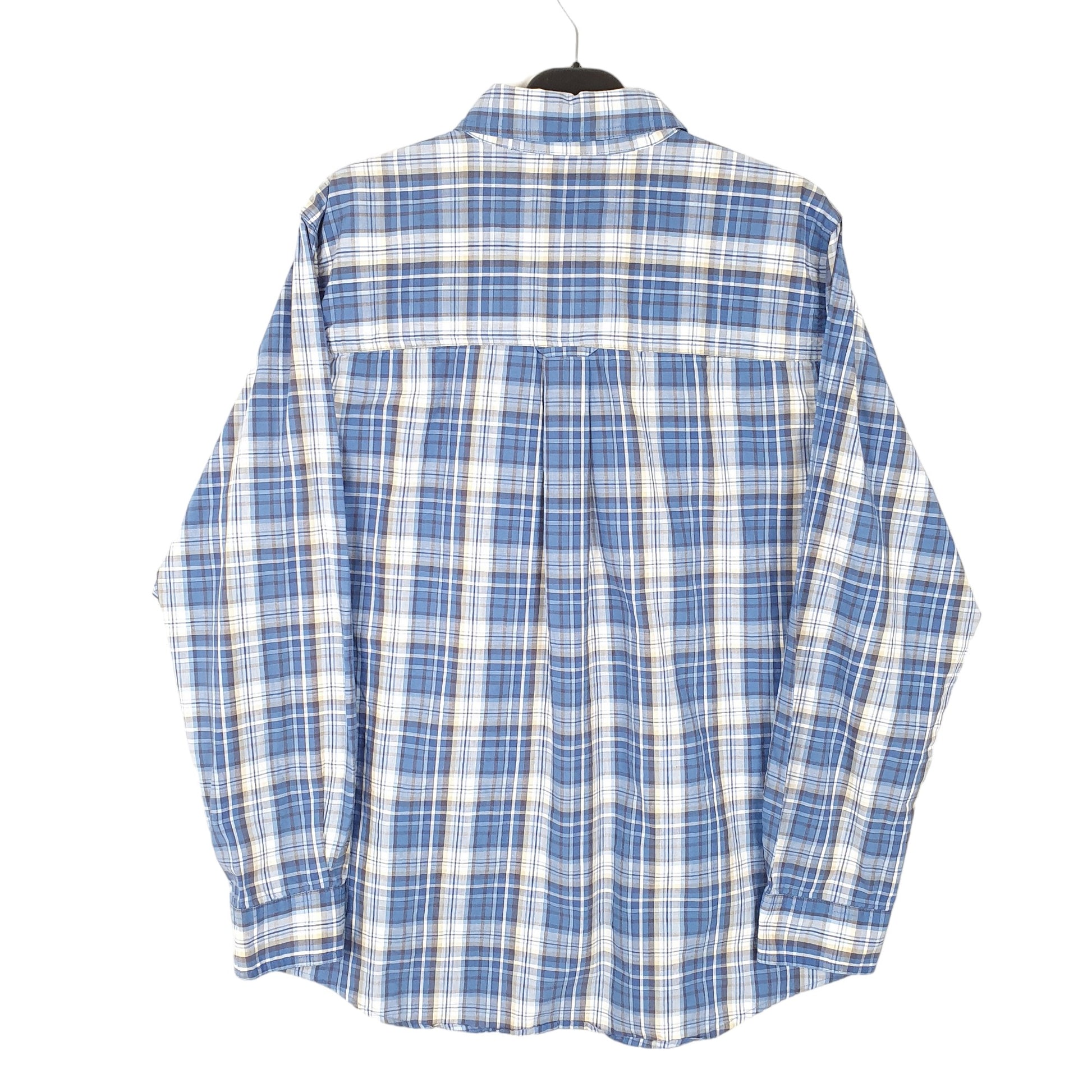 Mens Blue Chaps  Long Sleeve Shirt