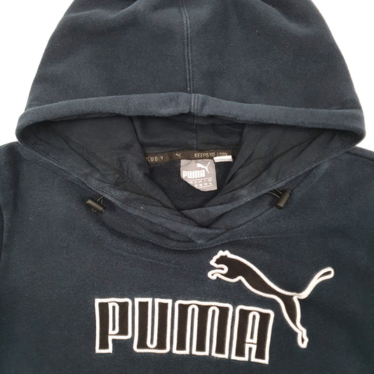 Womens Black Puma  Hoodie Jumper