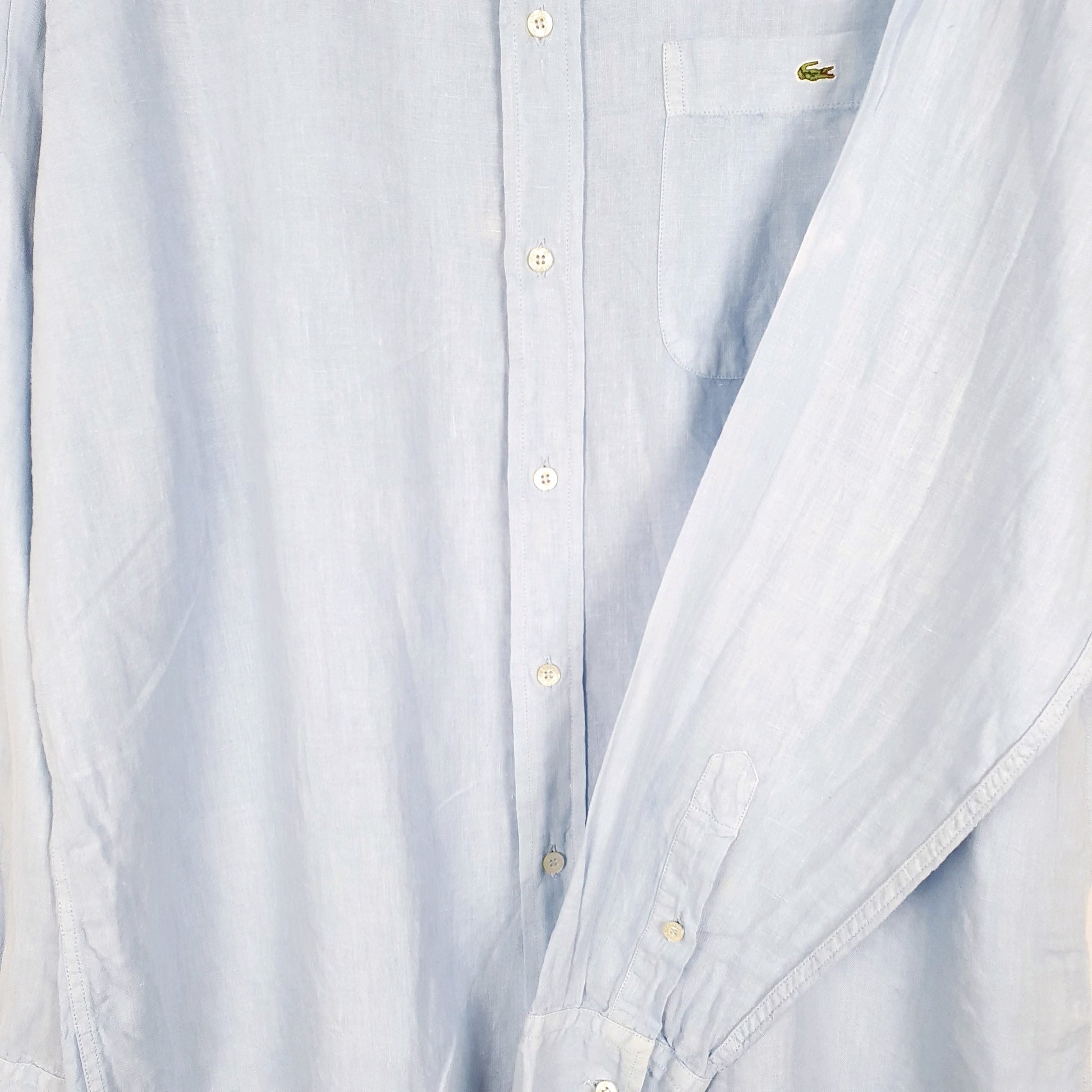 Mens Blue Lacoste  Long Sleeve Shirt