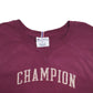 Womens Burgundy Champion Spellout Crewneck Jumper